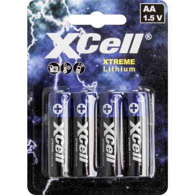 XCell XTREME Lithium AA Batterie 4er Batterie