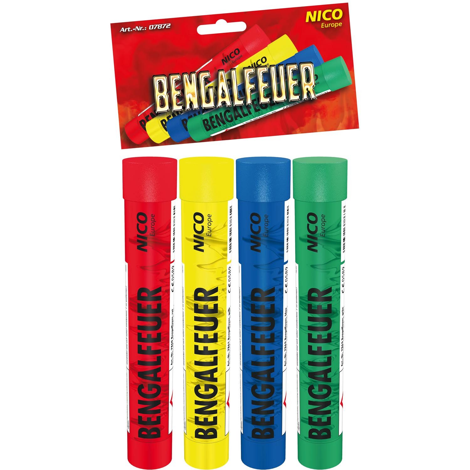 Nico Hängedekoration Bengalfeuer - 4 Stk., Bunt