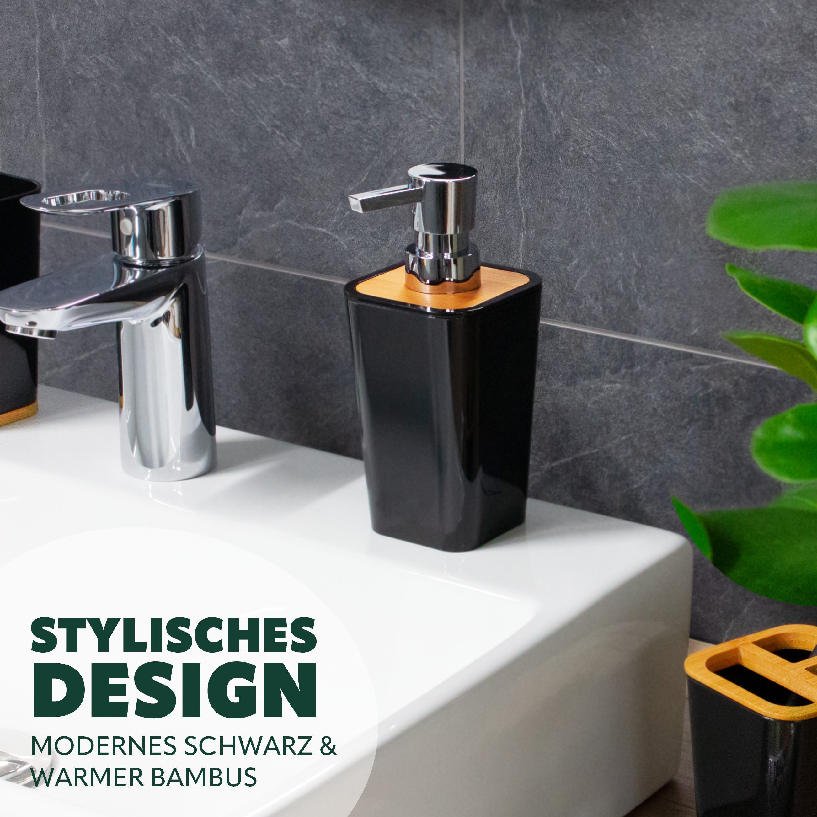 bremermann Seifenspender Seifenspender CALVI aus Bambus und Kunststoff, sch günstig online kaufen