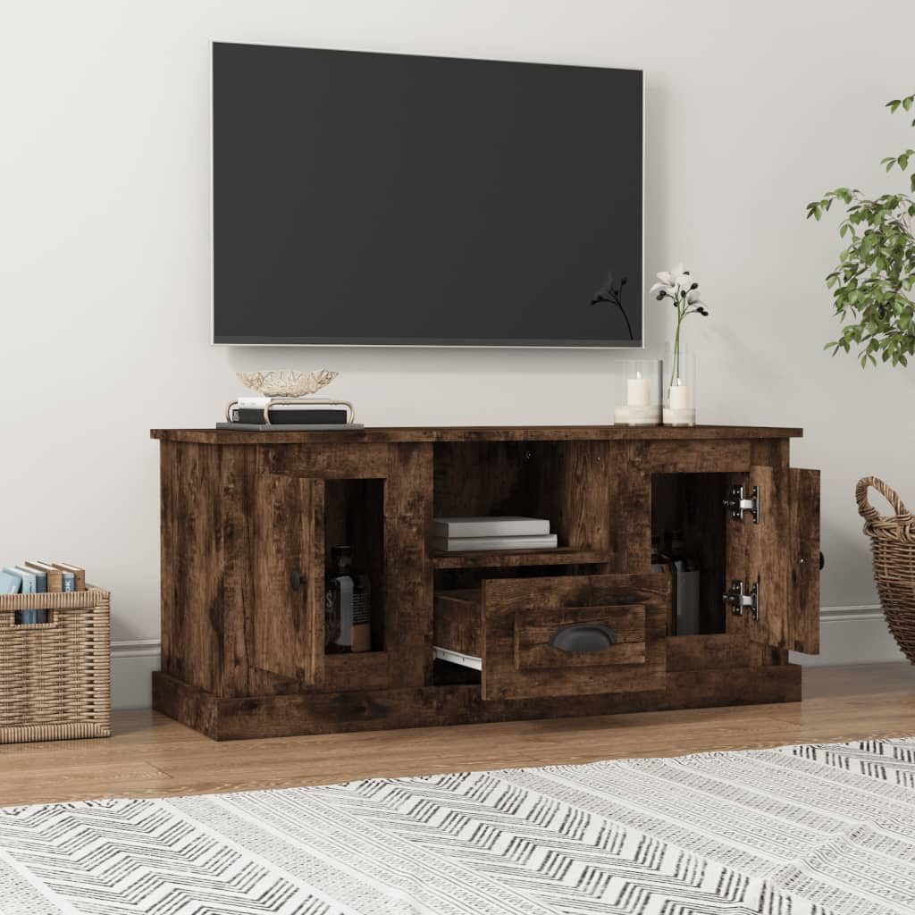vidaXL TV-Schrank TV-Schrank Räuchereiche 100x35,5x45 cm günstig online kaufen