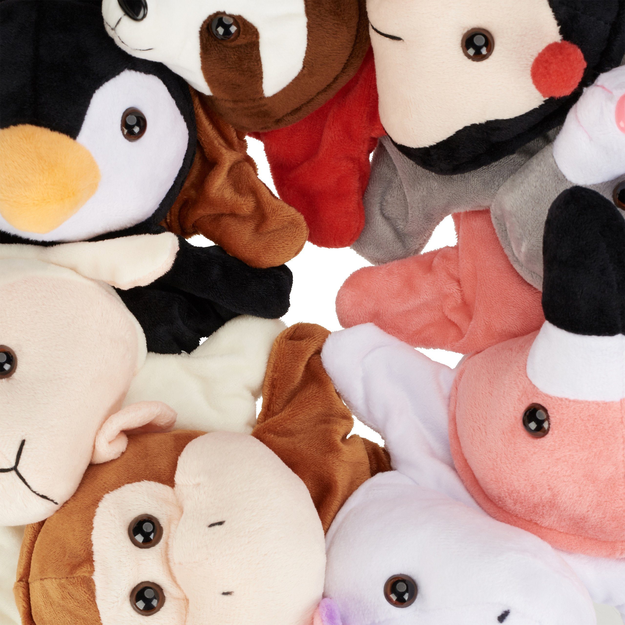 relaxdays Handpuppe Tier Set für Kind