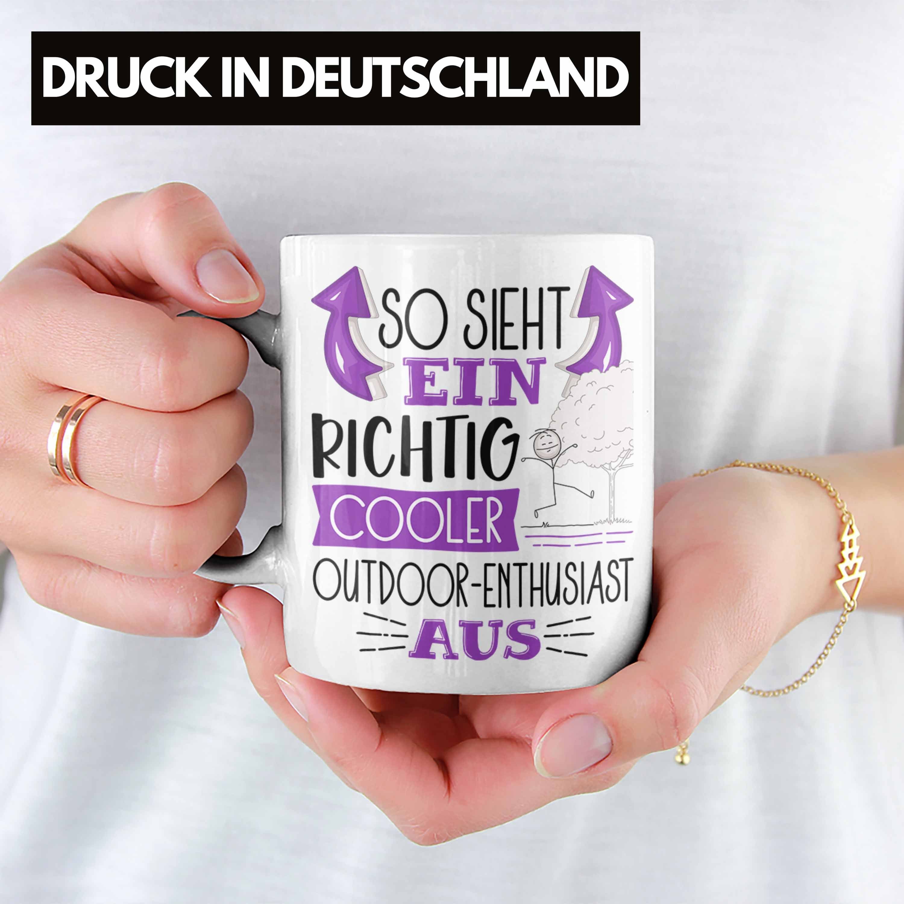 Aus Ein Cooler Richtig Tasse Lus Geschenk Trendation Outdoor-Enthusiast Sieht Weiss Tasse So