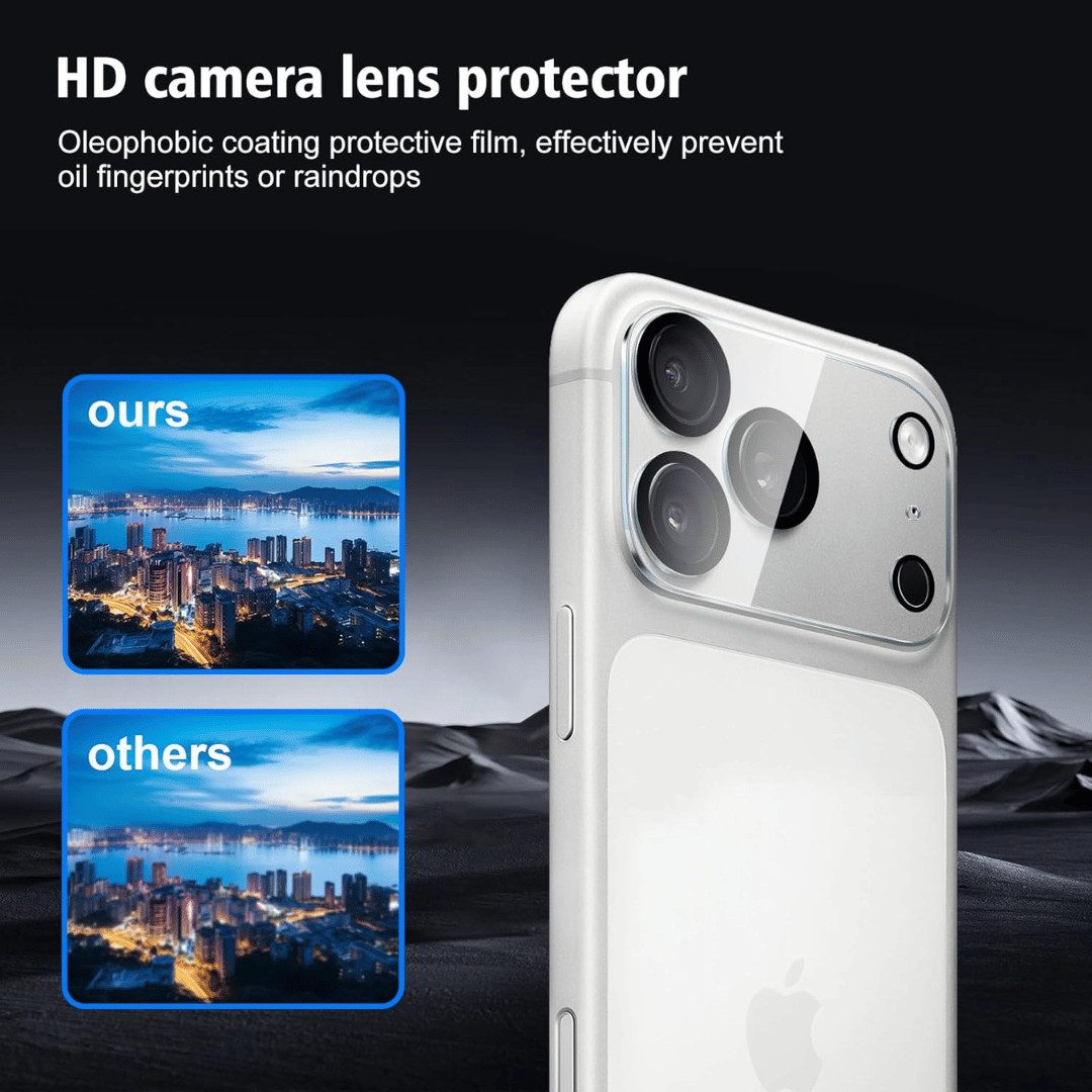 SmartUP Displayschutzglas 2X Schutzglas für iPhone 17 Pro Max Display Kamera Panzerfolie Full 9H für iPhone 17 Pro Max, kompletter Rundumschutz