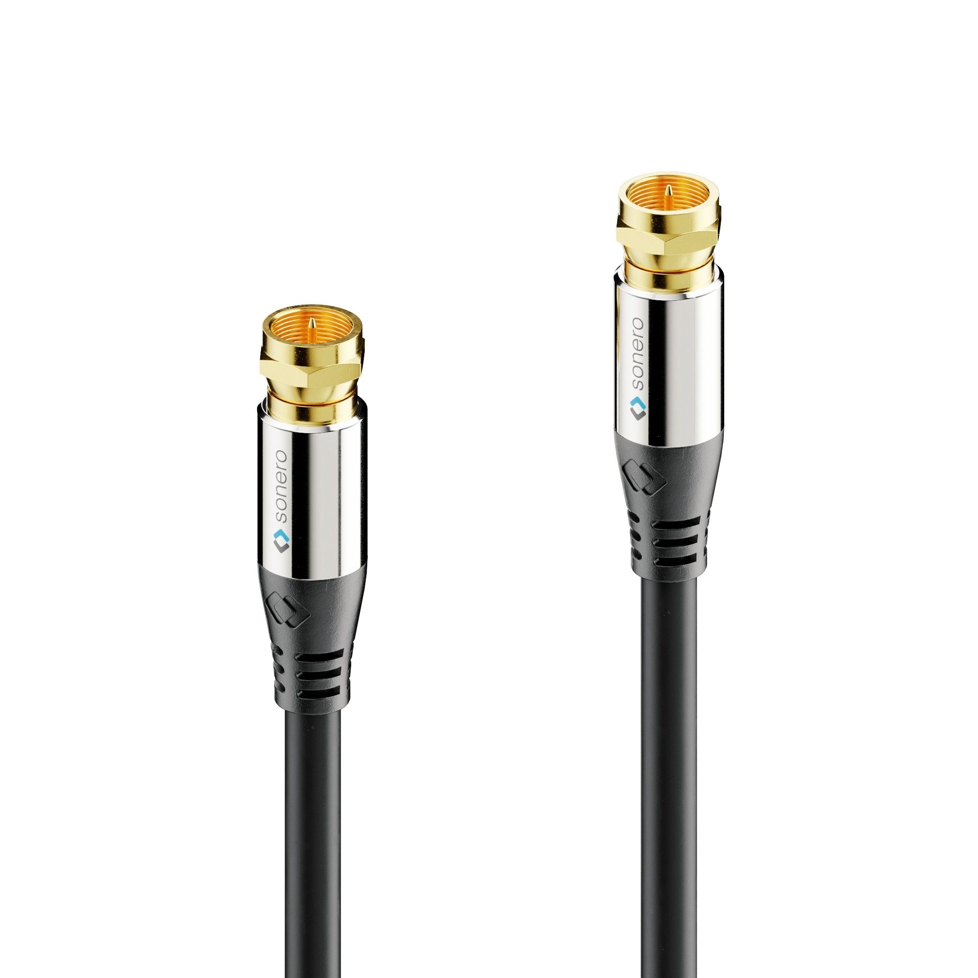 sonero sonero® Premium Sat Antennenkabel / Koaxialkabel, 1,00m, schwarz SAT-Kabel
