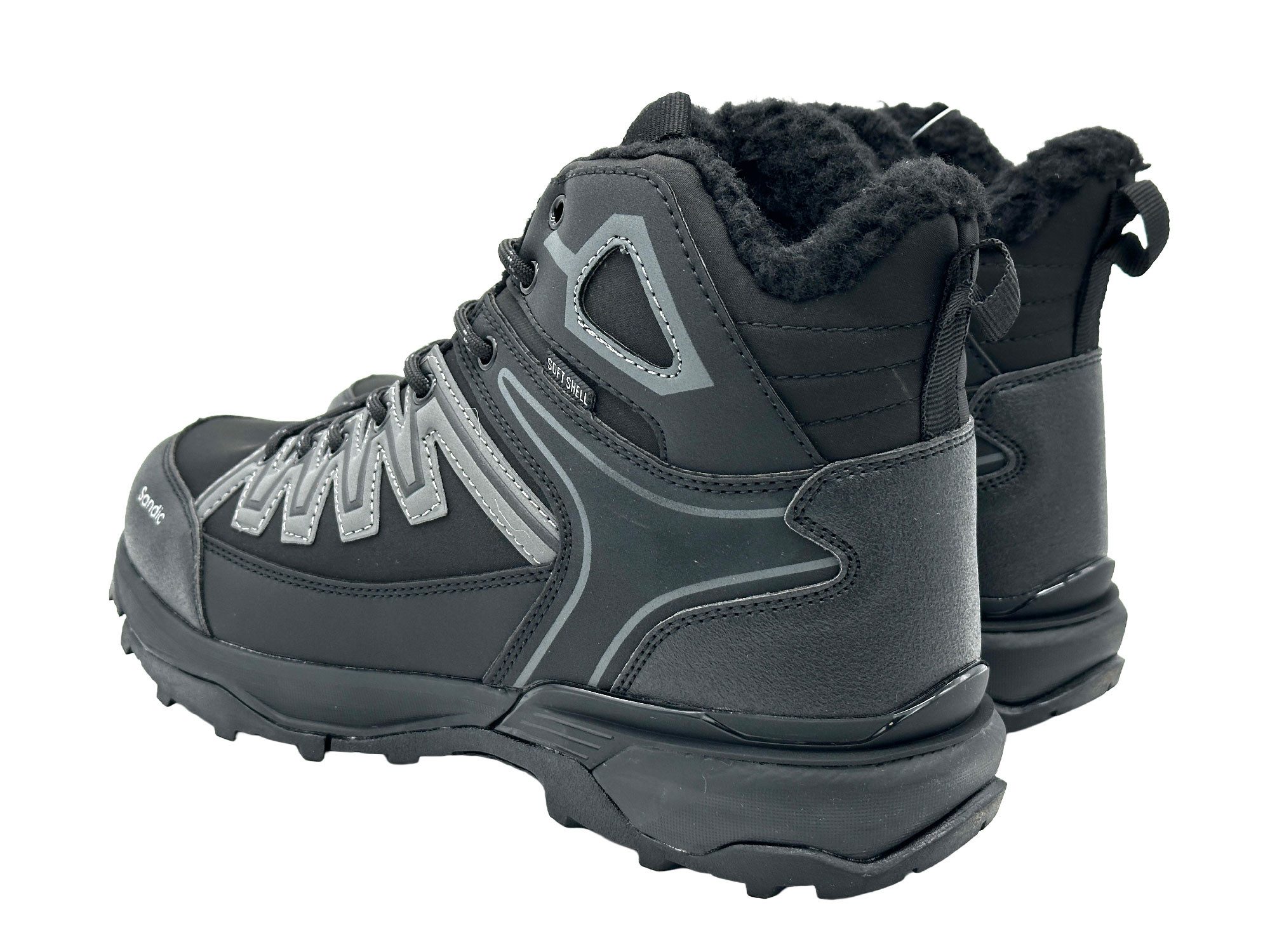 Nowaland Warm gefütterte Wanderschuhe mit rutschfester Profilsohle Winterstiefel Wasserabweisend, robust und warm gefüttert – Bild 5 von 5