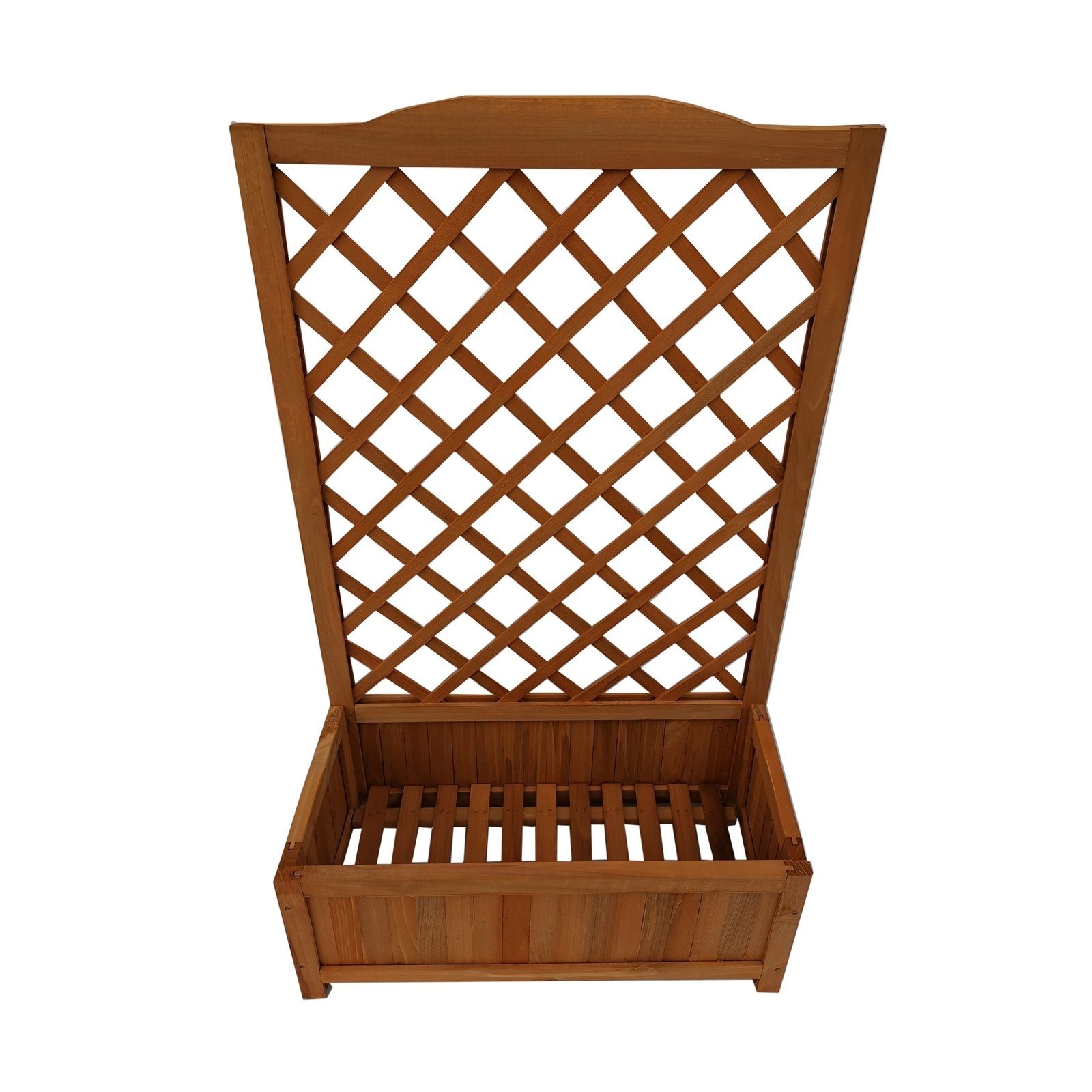 HTI-Living Pflanzkübel Pflanzkasten mit Rankgitter aus Holz (Stück, 1 St., 1x Pflanzkübel mit Rankgitter), Blumenkasten mit Spalier Holz