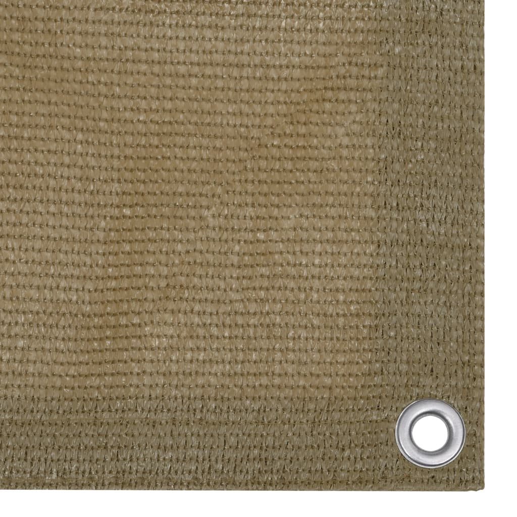 vidaXL Balkonsichtschutz Balkonabdeckung Taupe 90x500 cm HDPE