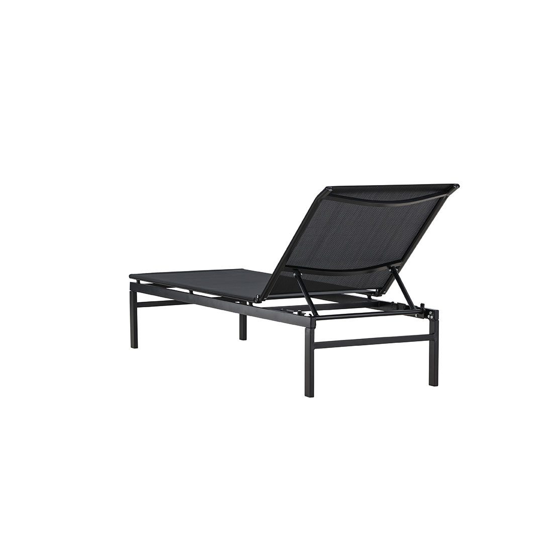Venture Home Gartenliege Massimo Liege schwarz.