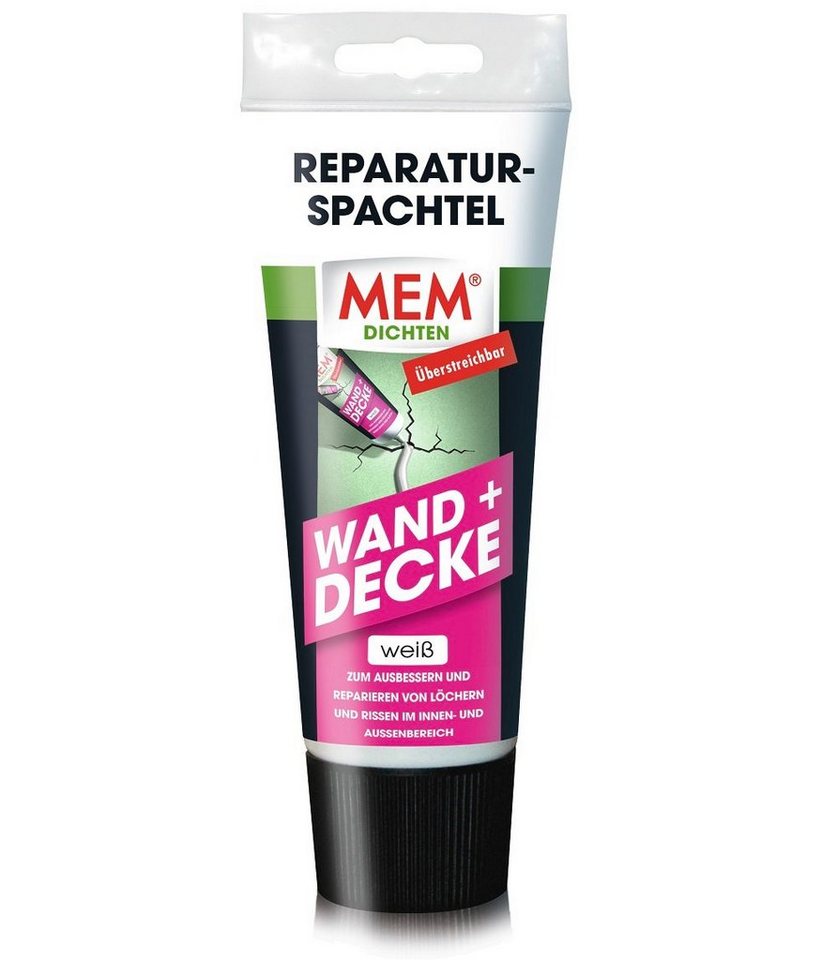 MEM Bauchemie Montagekleber MEM Reparatur Spachtel Weiß für Wand und Decke 330g
