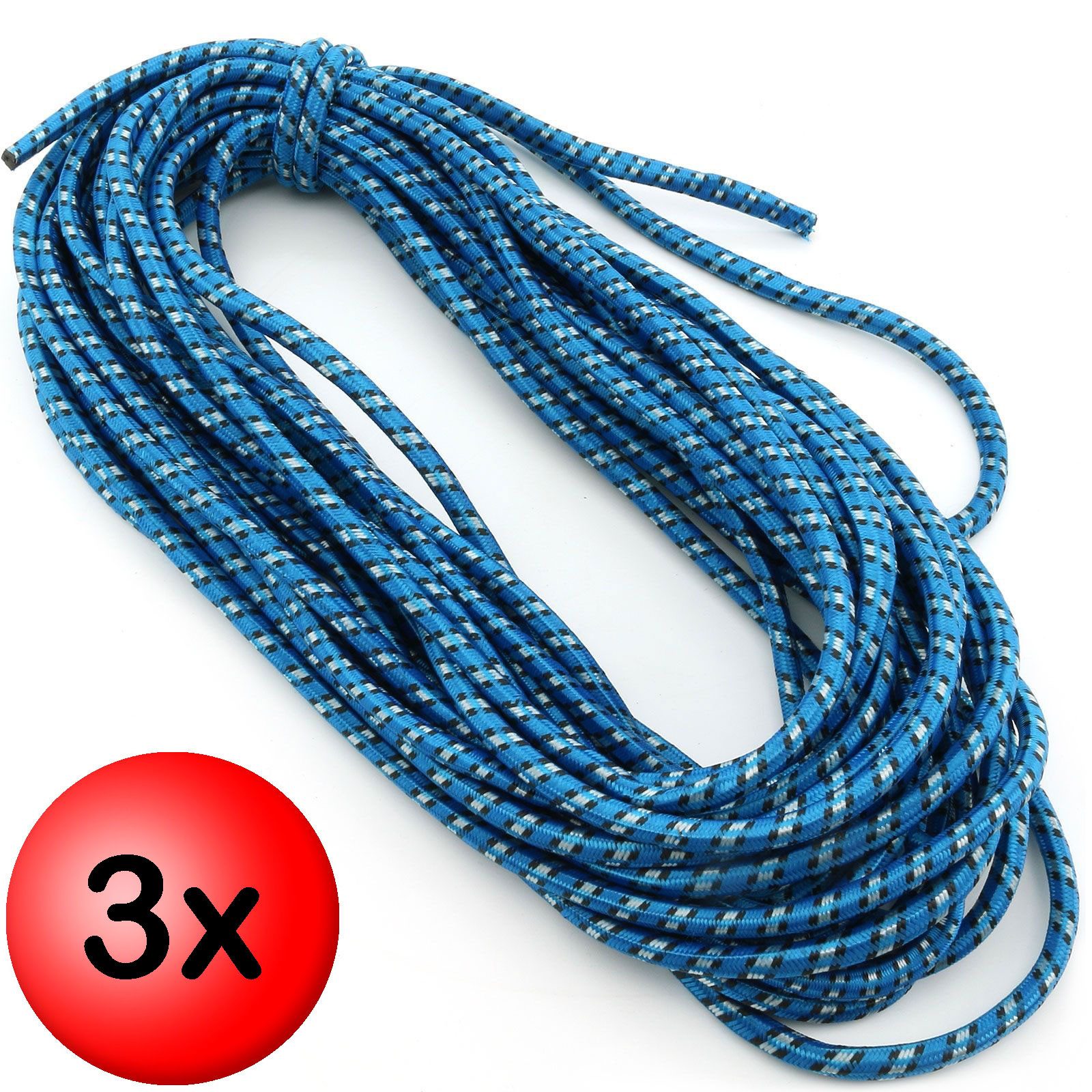 SO.DE.PM 3 x Expanderseil Ø 8mm Länge 20 Meter Typ 1126 Drahtseil