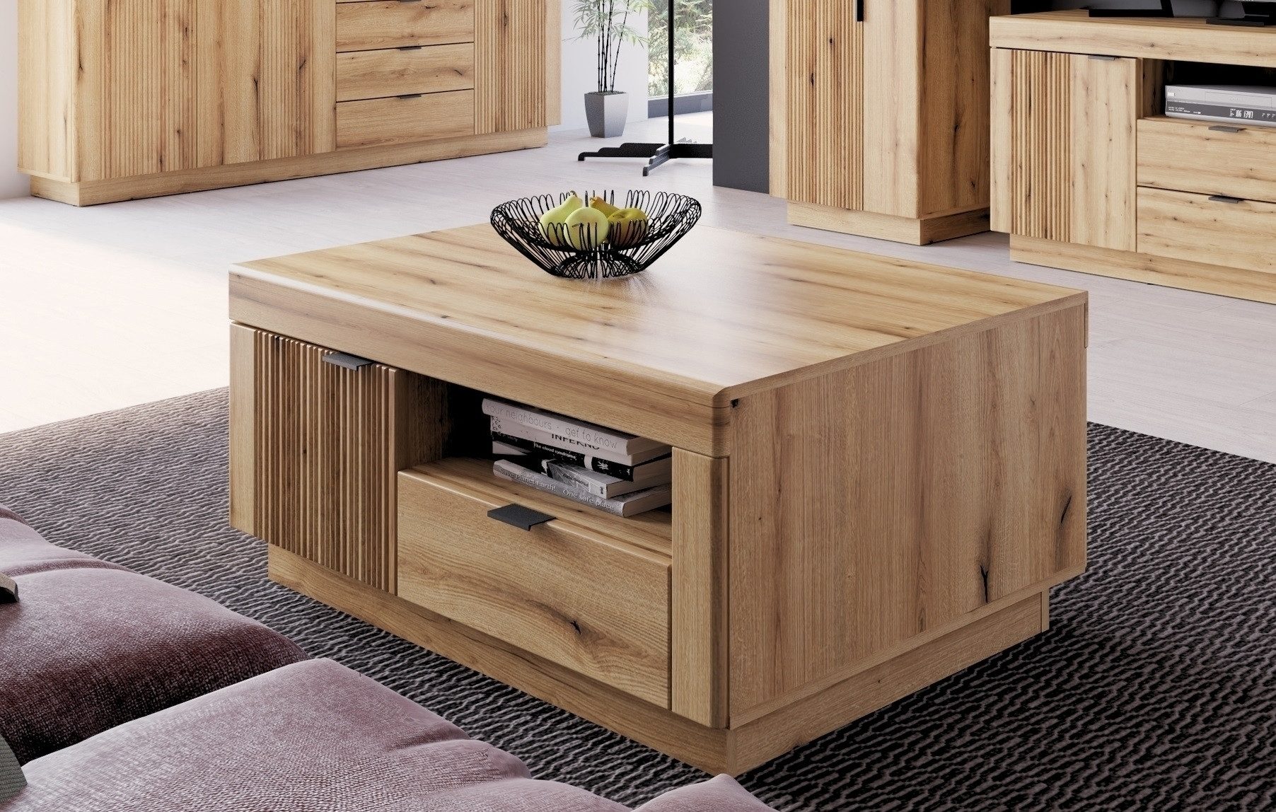 Meble Wójcik Couchtisch in Coast Evoke Eiche Dekor - 109,5x47,4x68 (BxHxT)