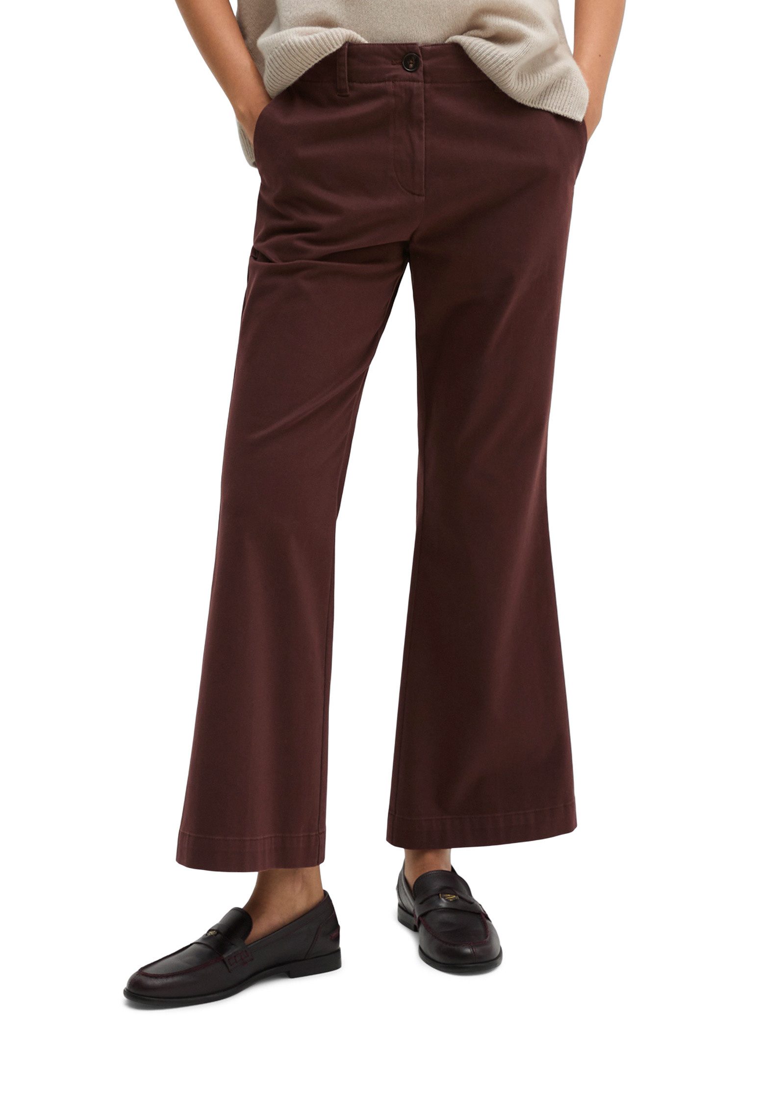 Marc O'Polo Chinohose aus Baumwoll-Stretch-Satin
