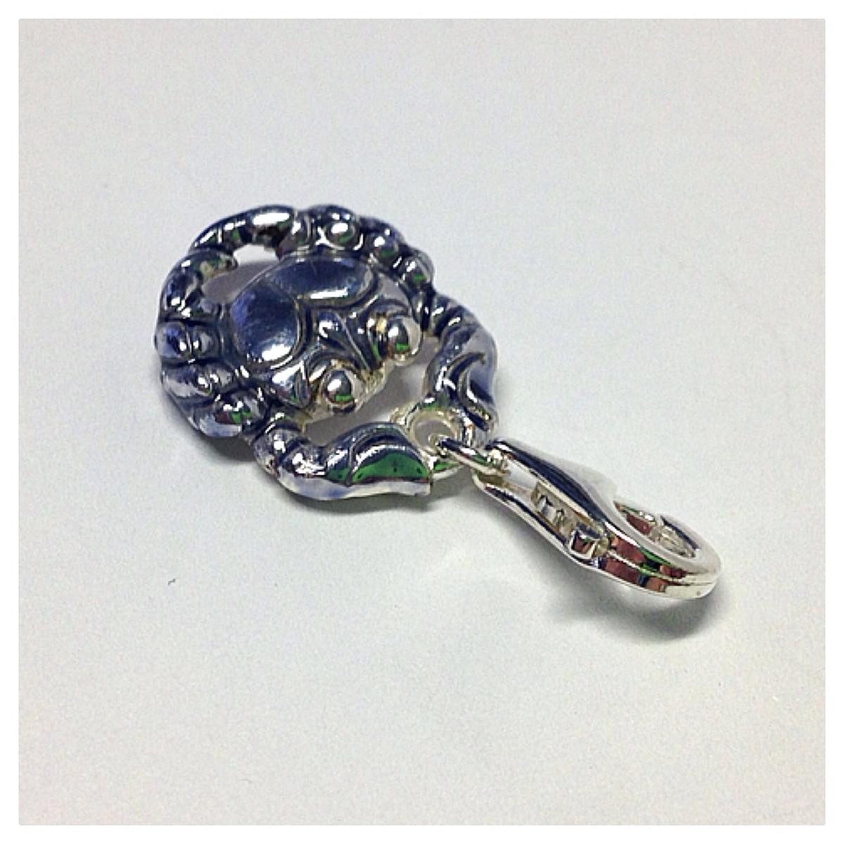 Edelschmiede925 Charm-Einhänger Edelschmiede925 Charm Anhänger in 925 Silber massiv - TKZ Krebs