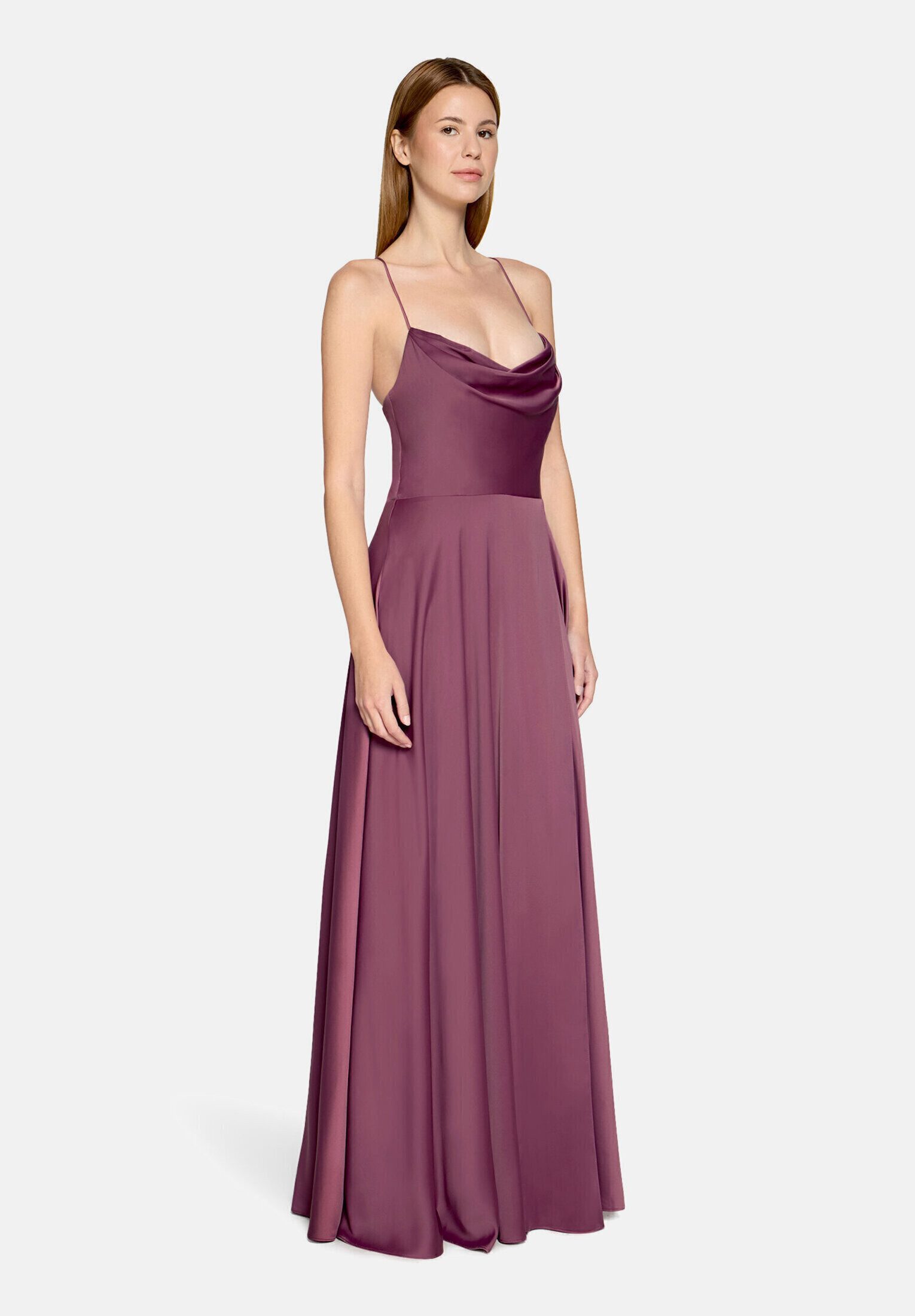 Vera Mont Abendkleid Damen mit Wasserfallausschnitt Material