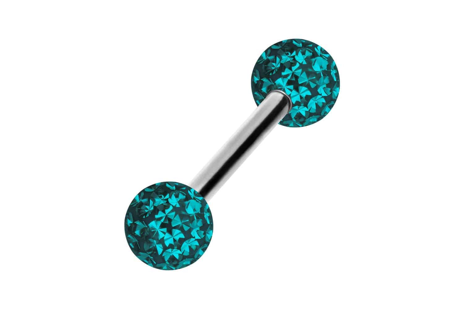 Brustwarzenpiercing Titan Barbell EPOXY-KUGELN
