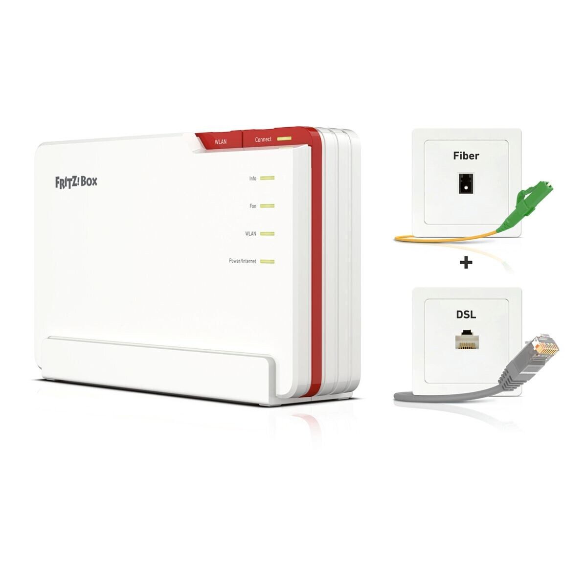 Fritz! FRITZ!Box 5690 Pro WLAN-Router, für Glasfaser