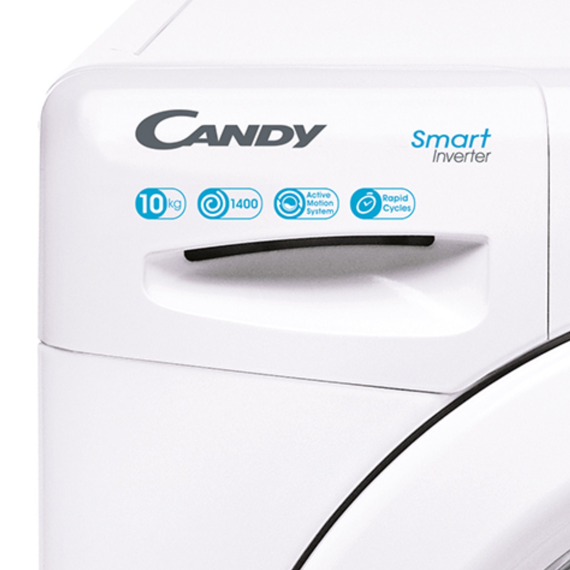 Candy Waschmaschine Smart Design CS 1410TXME/1-S, 10,00 kg, 1400 U/min,  Inverter Motor, NFC-Technologie, Mix Power System