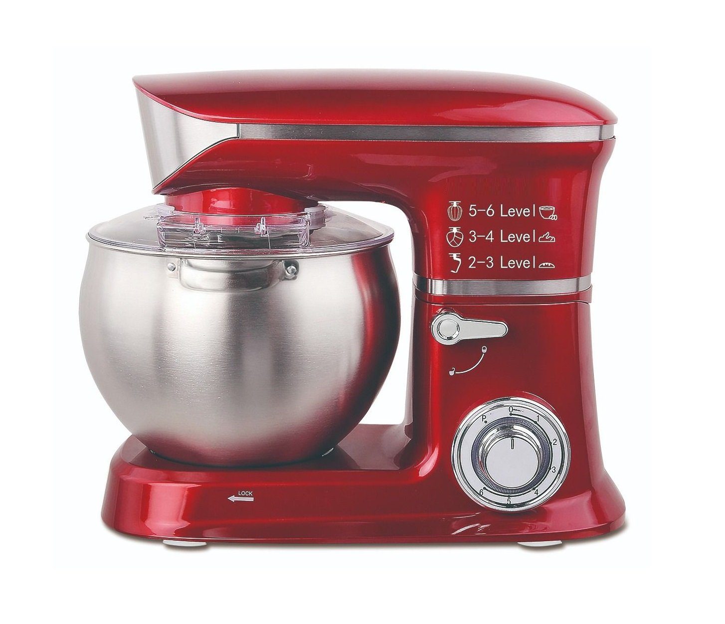 Markenwarenshop-Style Küchenmaschine Küchenmaschine Rührmaschine 6,5L  Fischer Rot FS 1800 online kaufen | OTTO