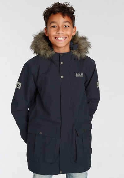 Jack Wolfskin 3-in-1-Funktionsparka B ELK ISLAND 3IN1 PARKA - für Kinder Wasserdicht & Winddicht & Atmungsaktiv