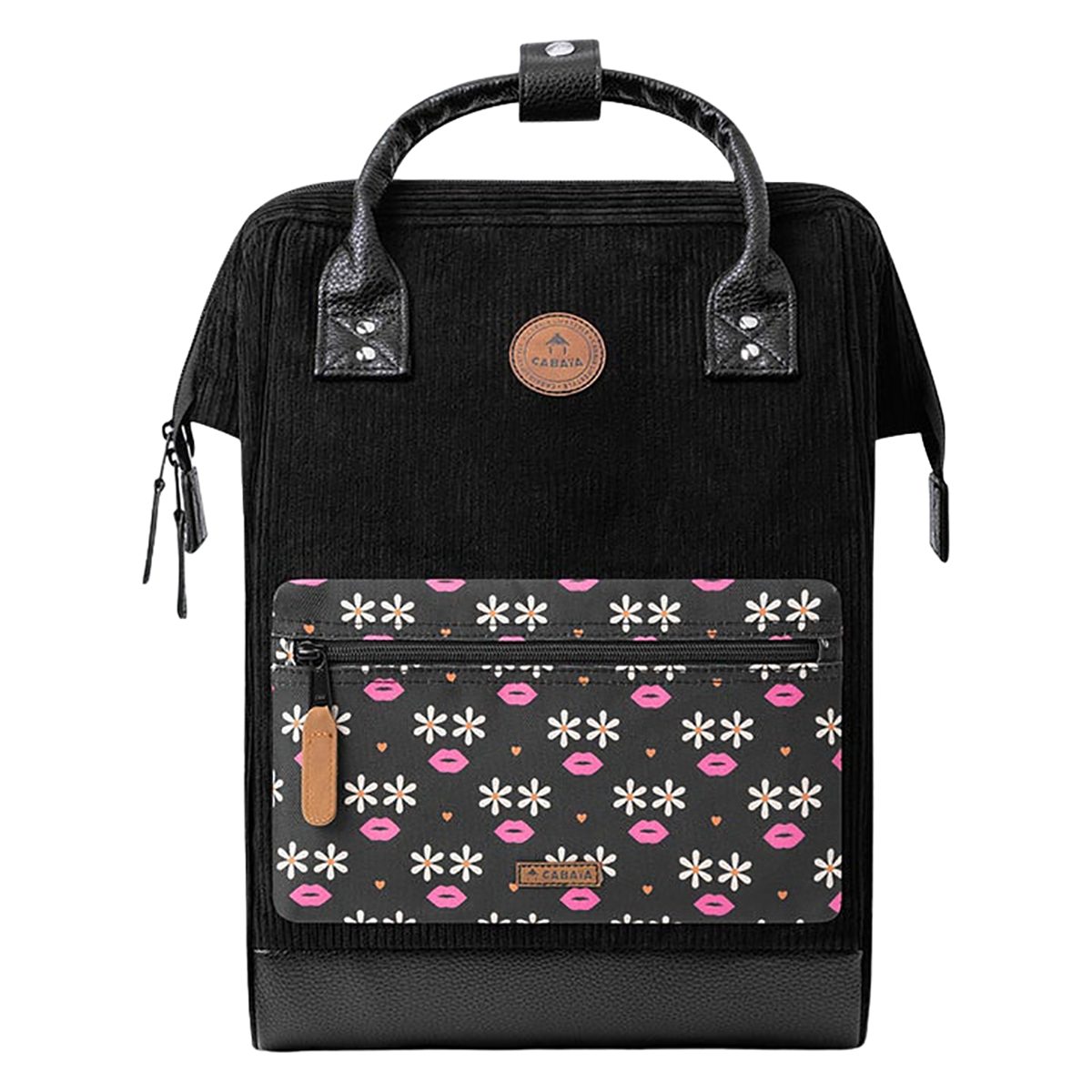 CABAIA Rucksack Adventurer Medium Brighton (Set, 3-tlg., inkl. 2 auswechselbaren Vordertaschen), Tagesrucksack mit austauschbaren Vordertaschen