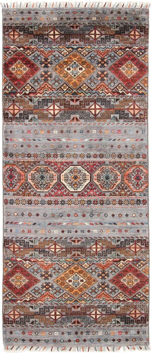 Orientteppich Arijana Shaal 85x196 Handgeknüpfter Orientteppich Läufer, Nain Trading, rechteckig, Höhe: 5 mm