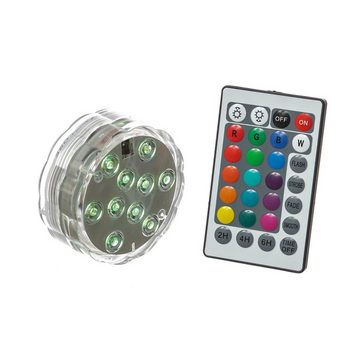 MARELIDA LED Dekolicht LED Unterwasser Licht RGB für Vasen Teich Aquarium Pool Fernbedienung, LED Classic, RGB (rot, grün, blau)