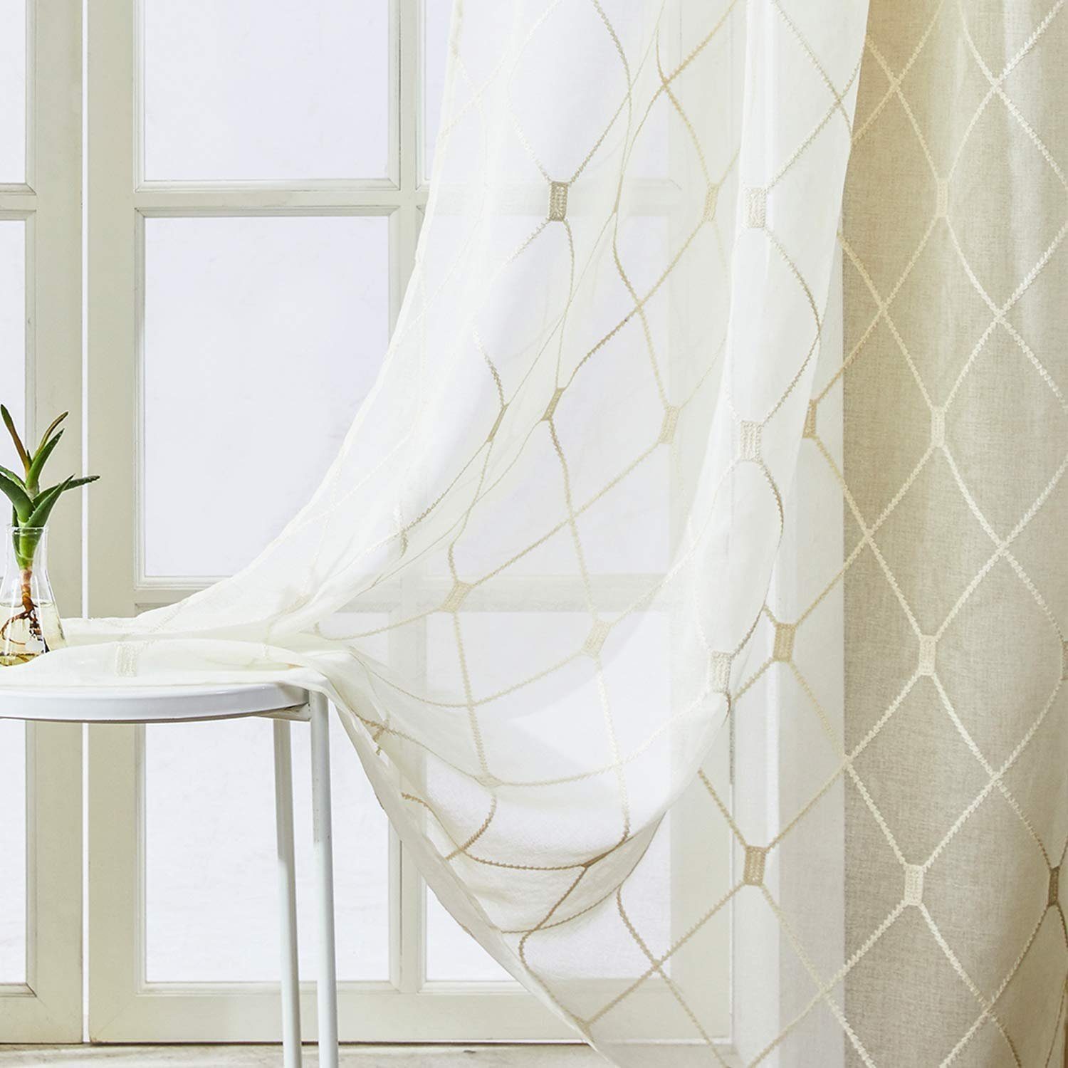 BYSURE Gardine, Ösen (2 St), transparent, günstig online kaufen