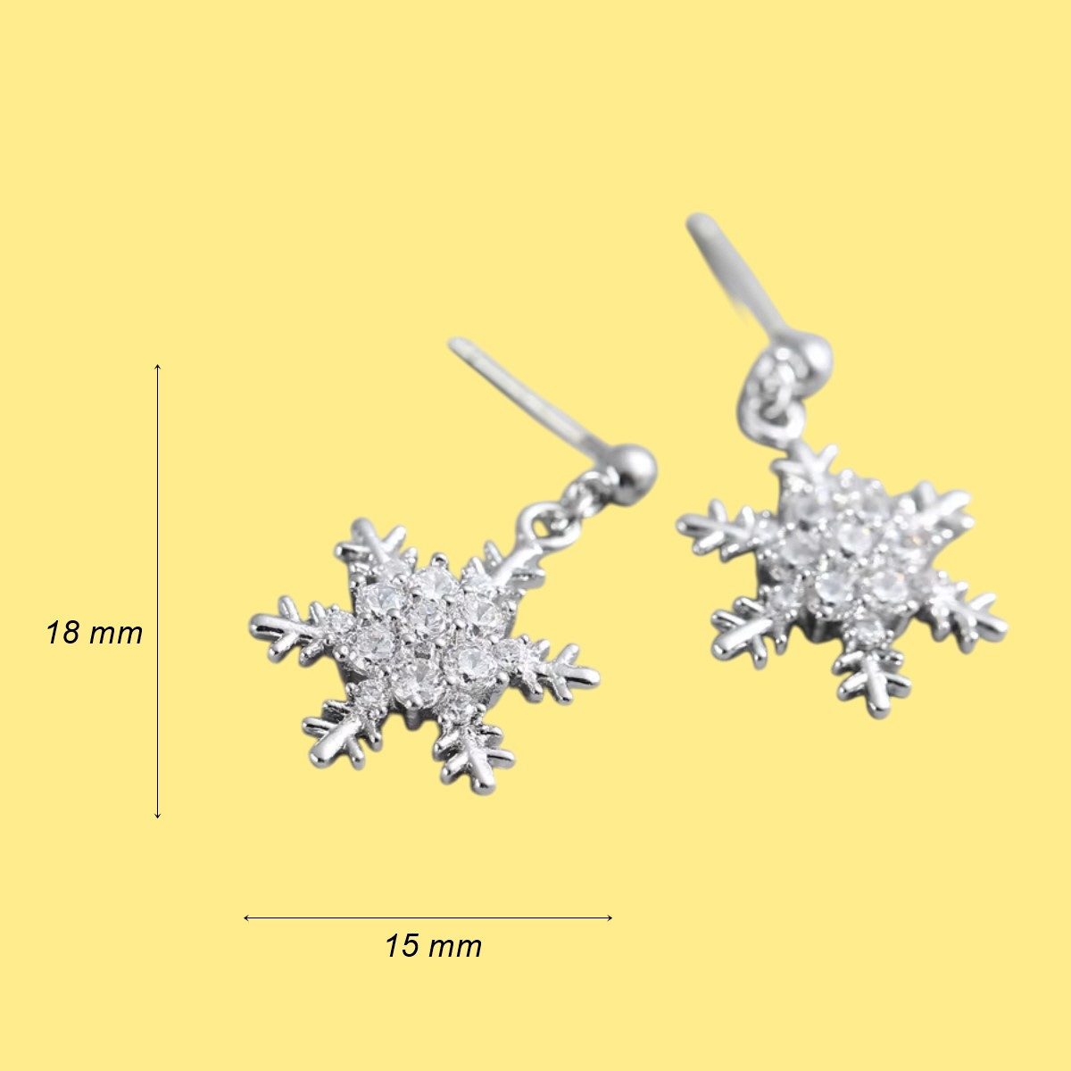 ELLAWIL Paar Ohrstecker Ohrringe Ohrschmuck Ohrstecker Schneekristall / Sch günstig online kaufen