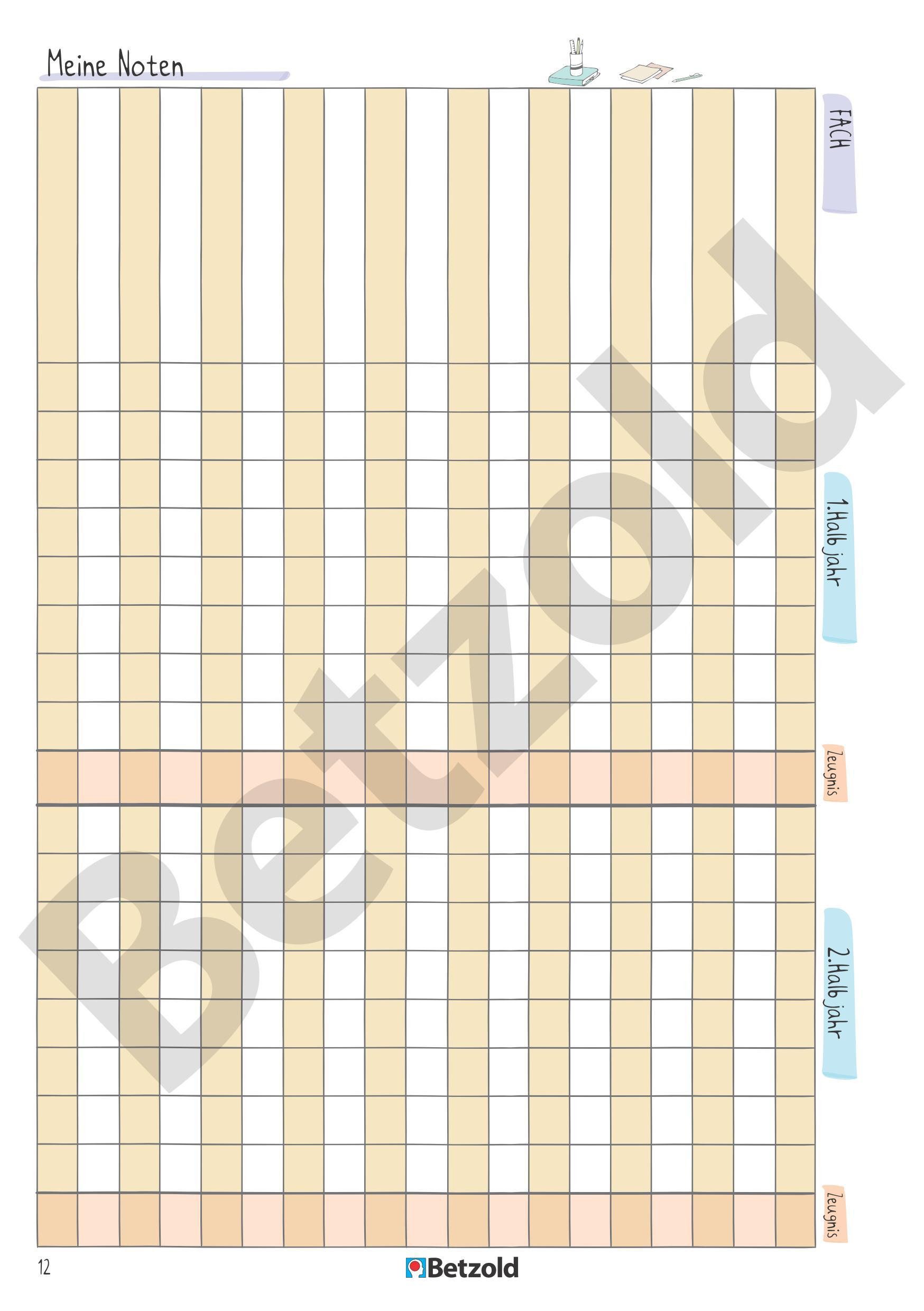 Betzold Lehrerkalender Orgaheft Schüler-Logbuch – Bild 4 von 5