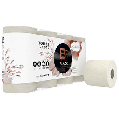 BlackSatino Toilettenpapier GreenGrow 3lagig - die super weiche, nachhaltige Bambus-Alternative (8-St), Frischfaser-Mix, Schnell nachwachsend, extra weich, nachhaltig