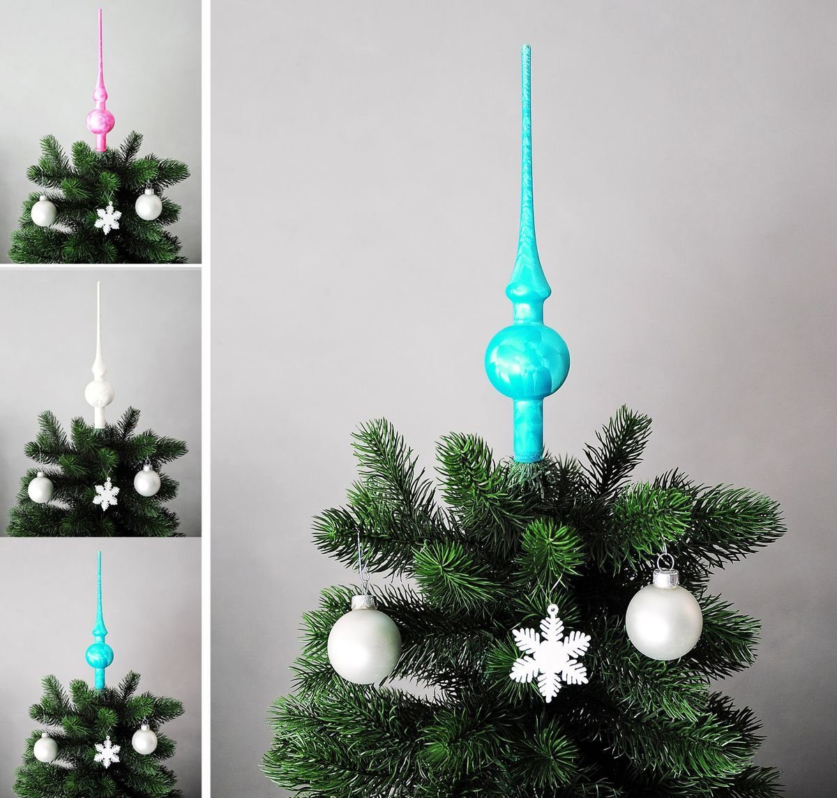 JACK Christbaumspitze JACK Christbaumspitze Spitze Glas 28cm Eislack Glanz günstig online kaufen