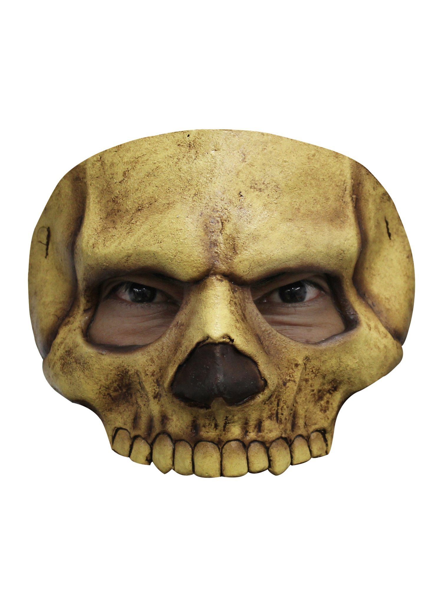 Metamorph Verkleidungsmaske Skully Augenmaske - Halloween Fasching Karneval, Einfache und effektvolle Latexmaske für die obere Gesichtshälfte