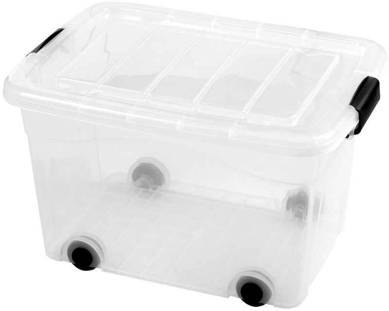 ONDIS24 Aufbewahrungsbox »Rollcontainer Rollbox« (1 St), stapelbar, lebensmittelecht, rollbar