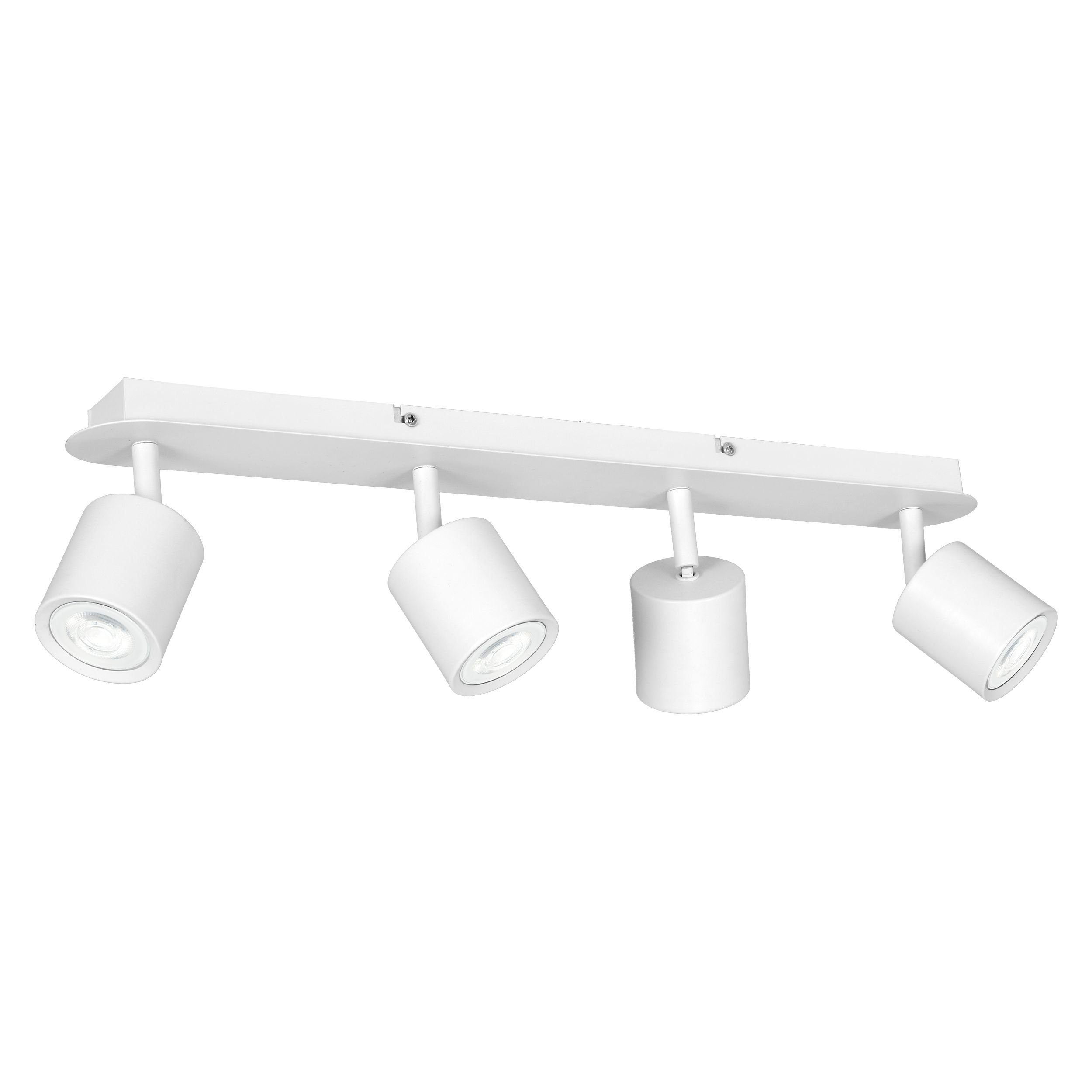 Natur E27 ohne Metall Licht-Erlebnisse Deckenstrahler Weiß Glas Leuchtmittel, Deckenlampe WIOMA,