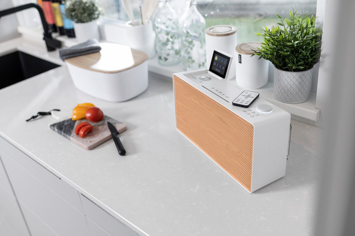 Pure Evoke Home CD-Player Wood & White Cherry Cotton