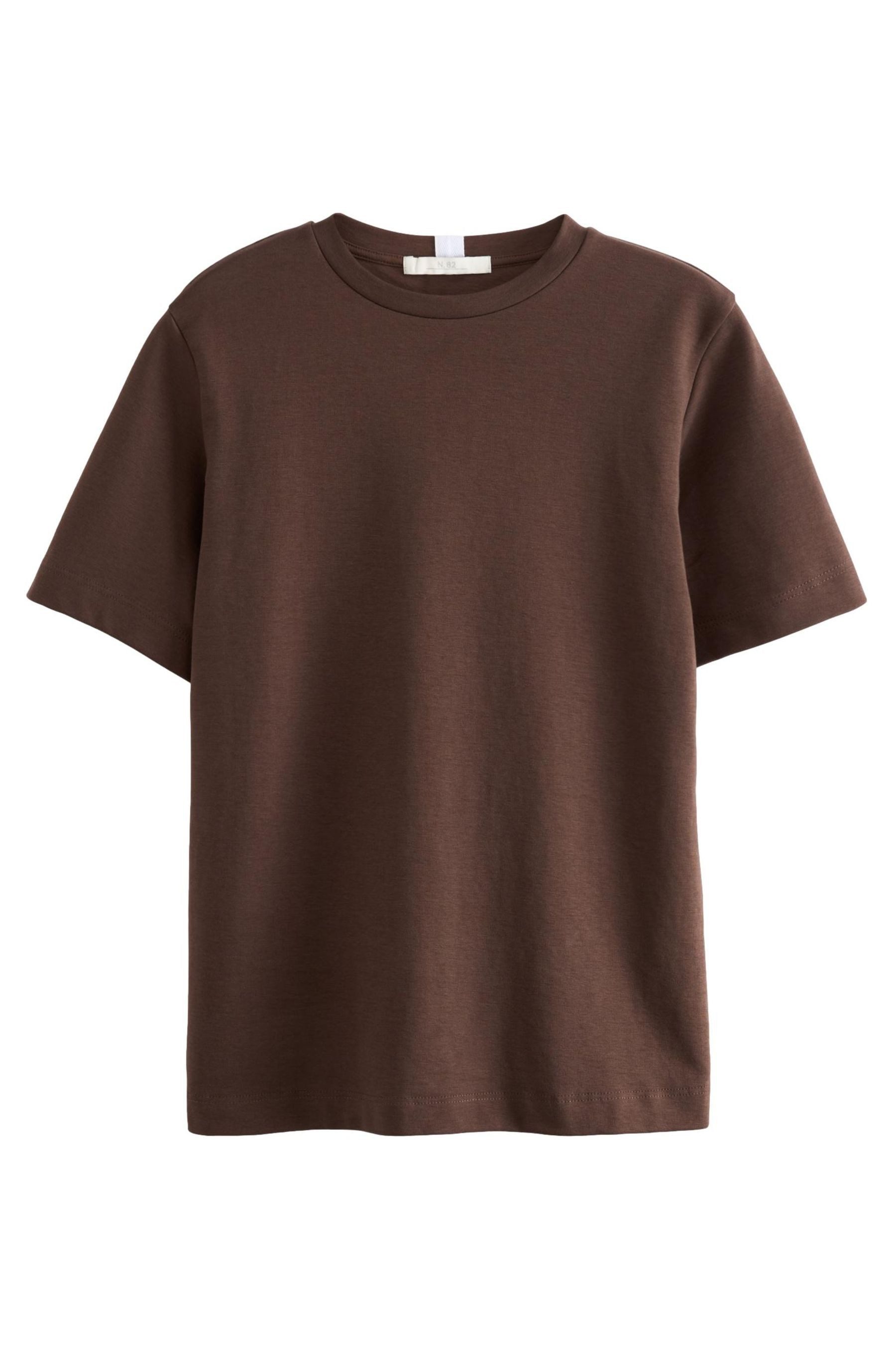 Next T-Shirt Schweres T-Shirt mit Rundhalsausschnitt (1-tlg)