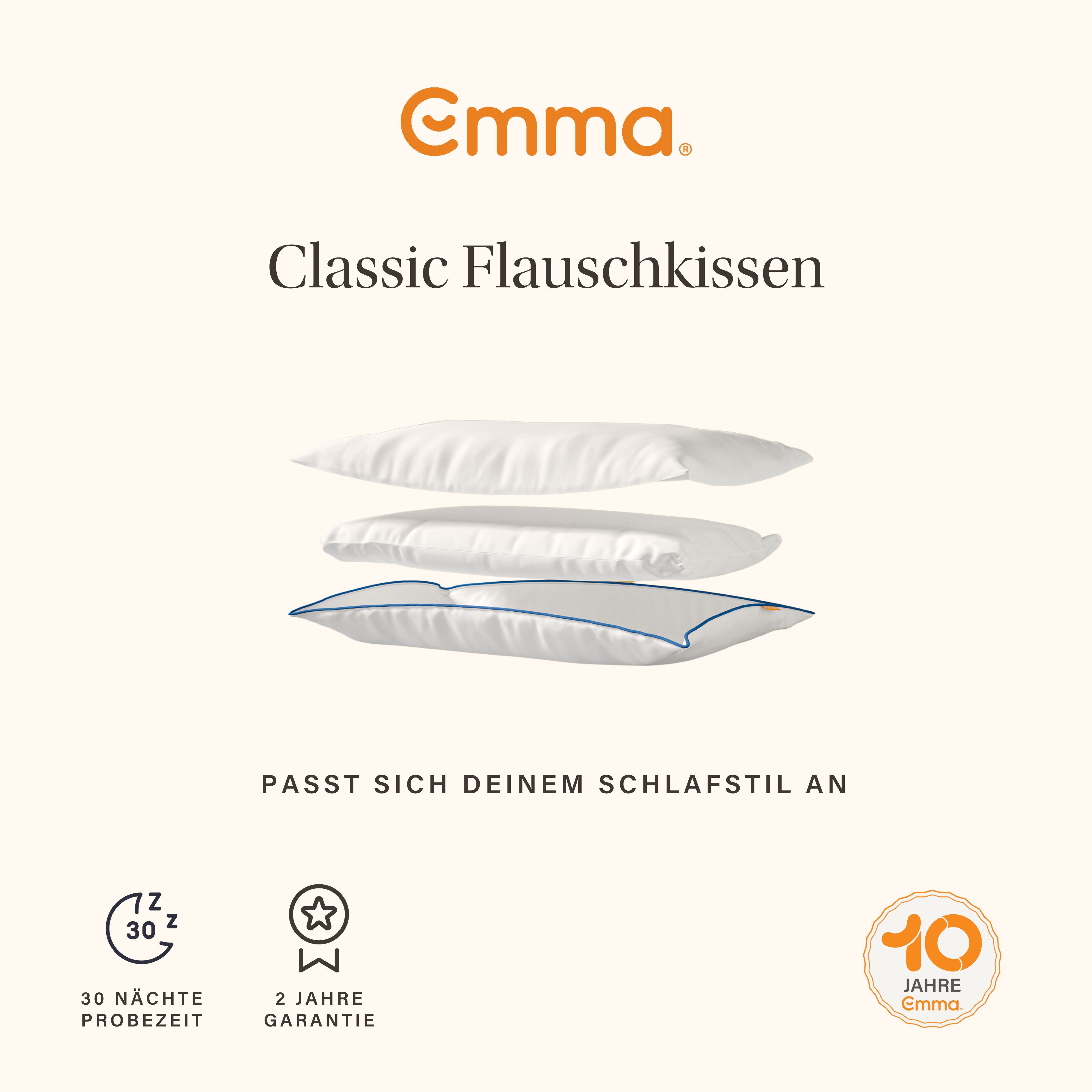Emma Microfaserkissen Emma Premium Flauschkissen, Obermaterial aus 100% Polyester