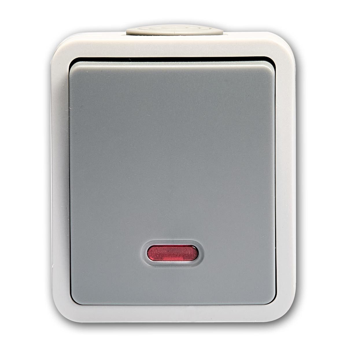 McPower Lichtschalter FIX Schalter mit LED IP54 250V~/10A, Steckanschlu