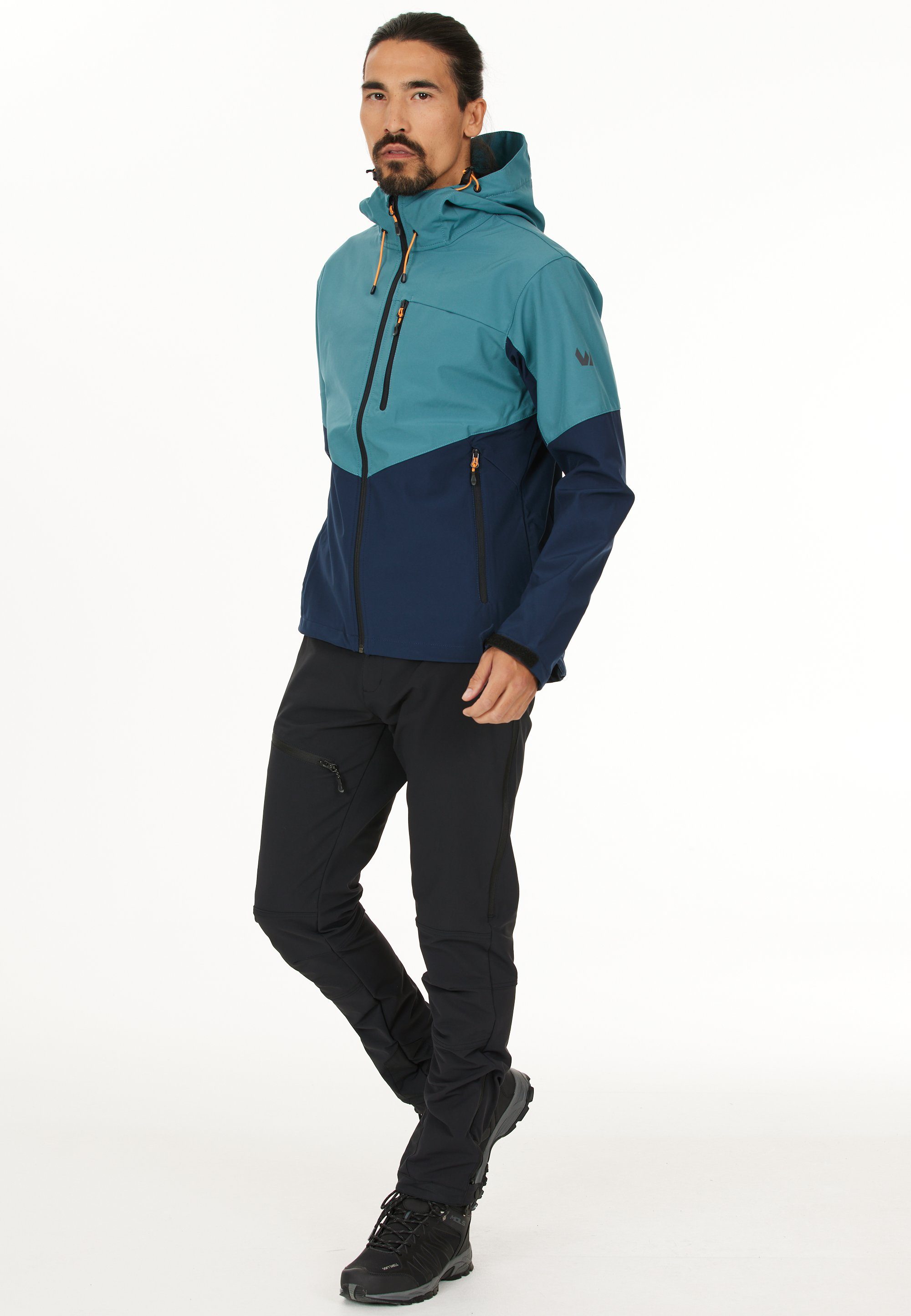 Membran blau Softshelljacke und wind- RODNEY mit WHISTLER wasserdichter