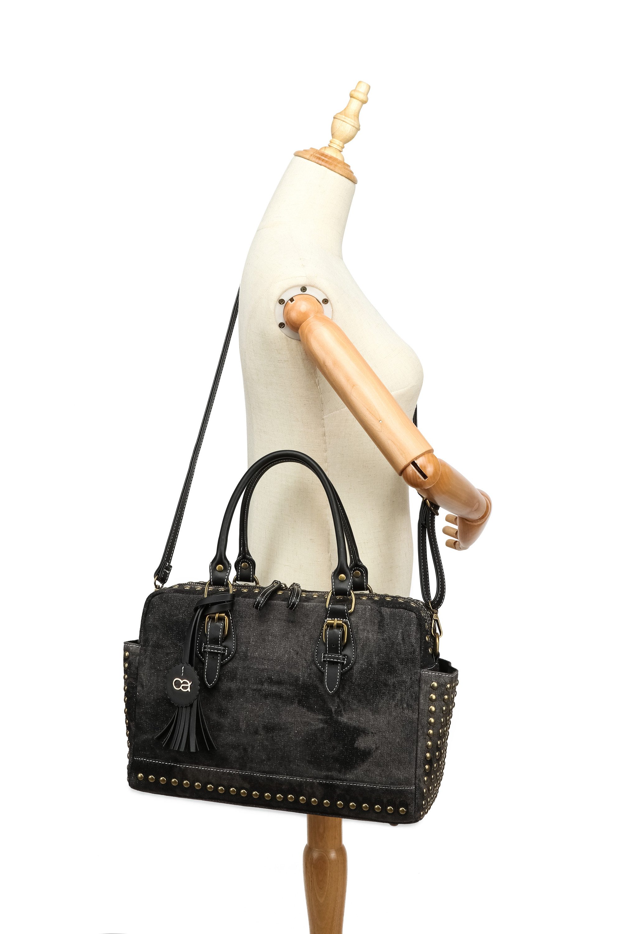 COLLEZIONE ALESSANDRO Schultertasche Denim, aus griffigem Jeansstoff mit Ni günstig online kaufen