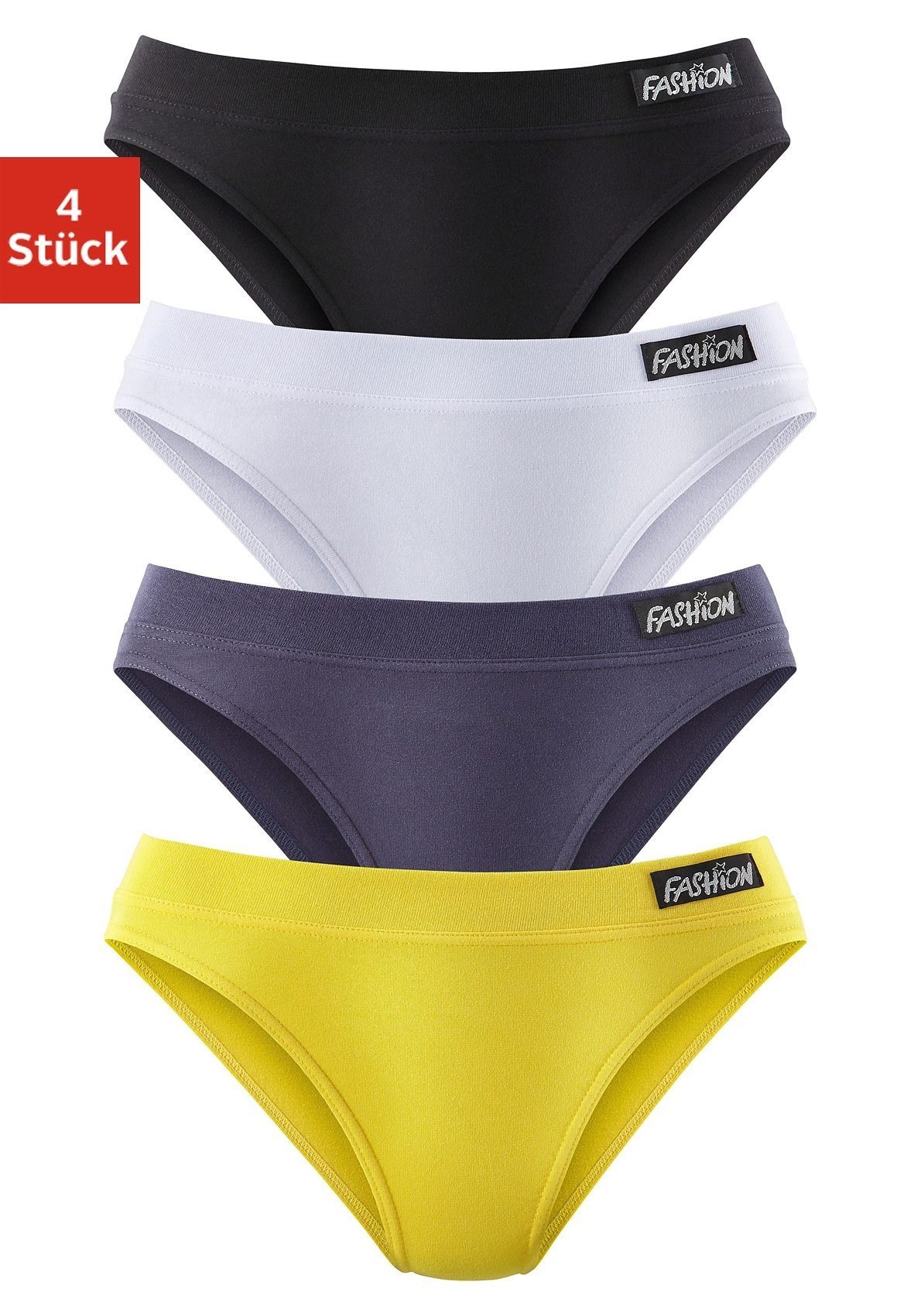 petite fleur Jazz-Pants Слипы (4er-Pack) aus elastischer Baumwolle