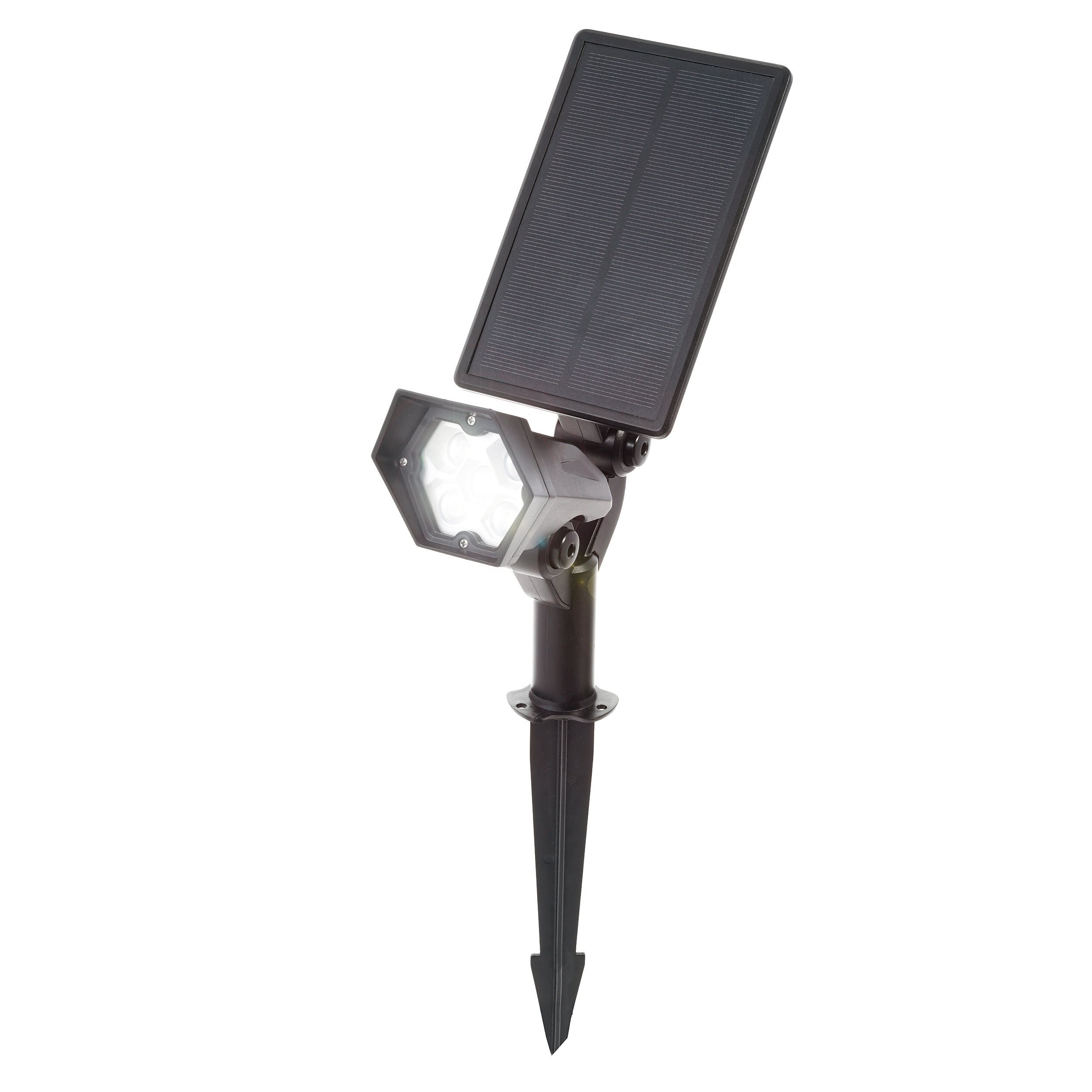 esotec LED Gartenstrahler Solarstrahler LED-Gartenspot, 5 LEDs 6000K kaltwe günstig online kaufen
