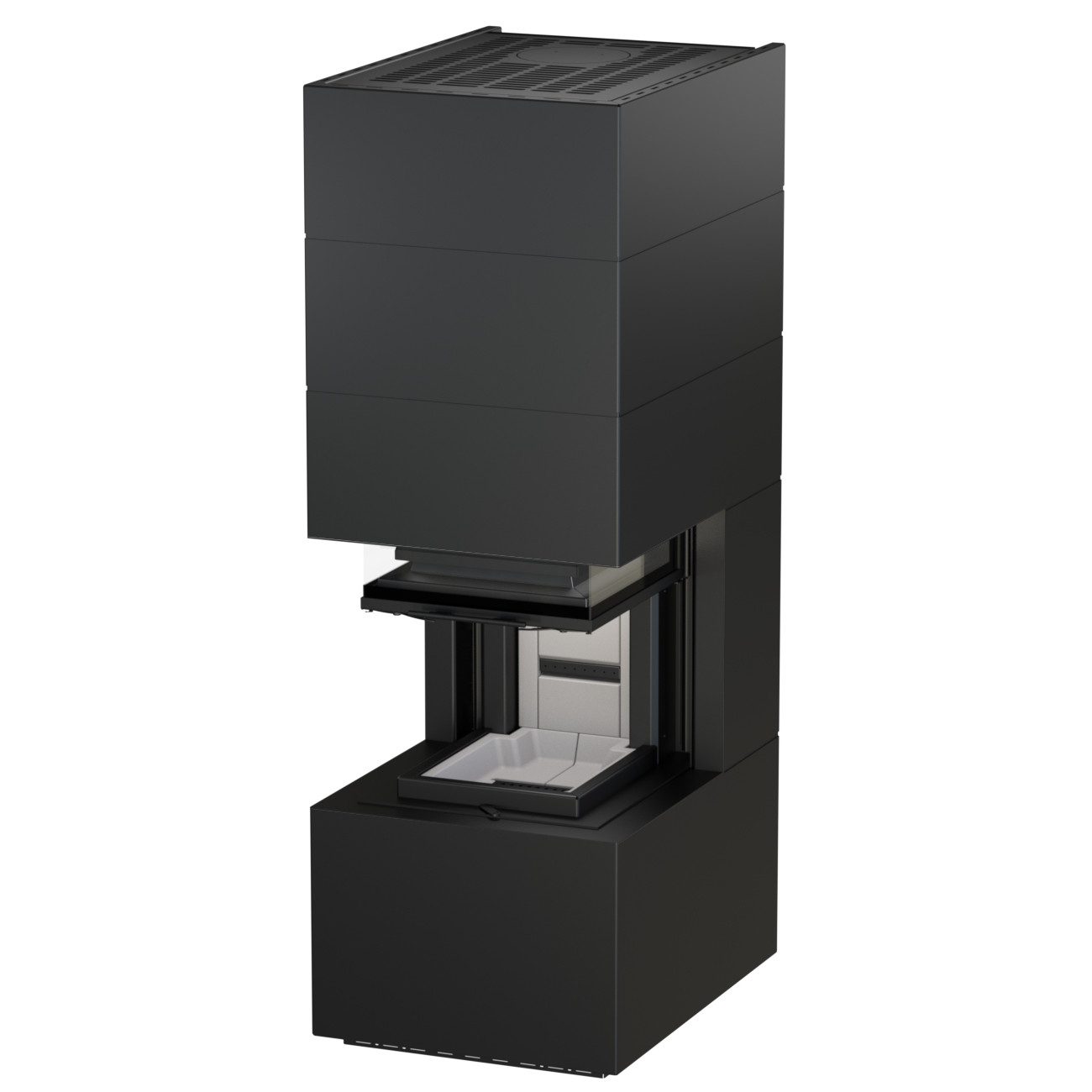 H&M Germany Kaminofen READY Uh 500/500 schwarz STYLE, 11 kW, Zeitbrand