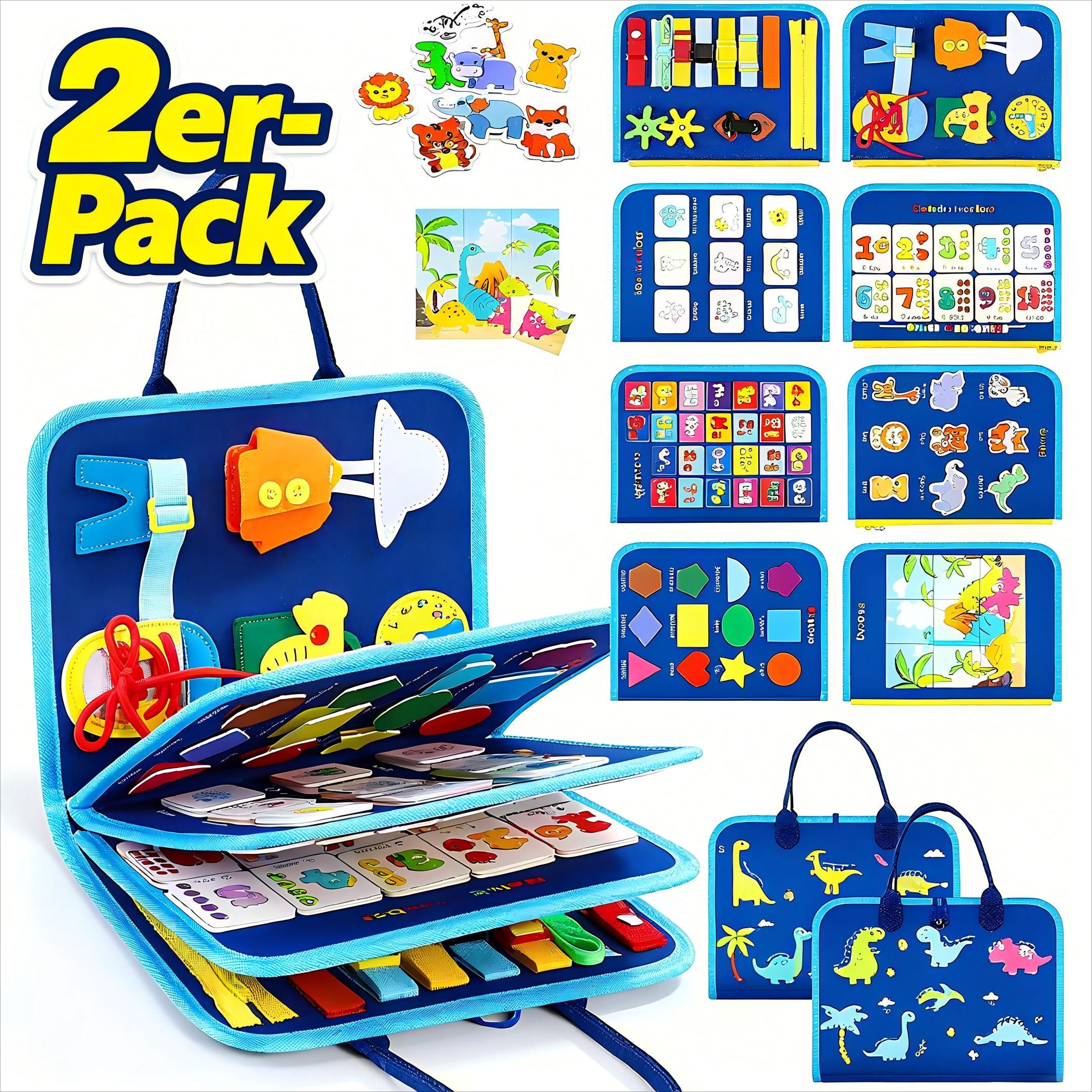 POPOLIC Lernspielzeug Busy Board für Kinder - Activity Board Montessori Spi günstig online kaufen