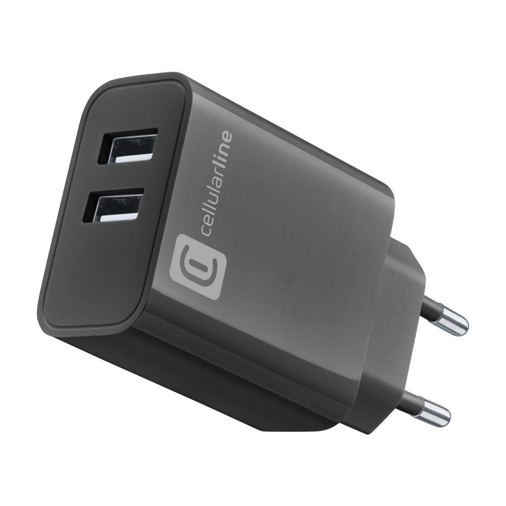 USB Charger Multipower 2 Ports Black USB-Ladegerät