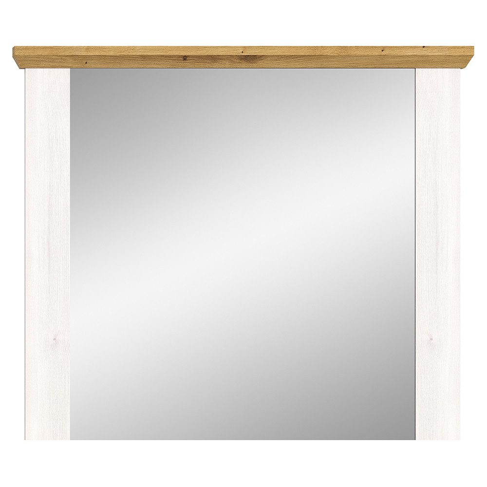 Lomadox Garderobenspiegel VISOKO-158, 95 cm breit, Lärche & Eiche, Landhaus-Stil