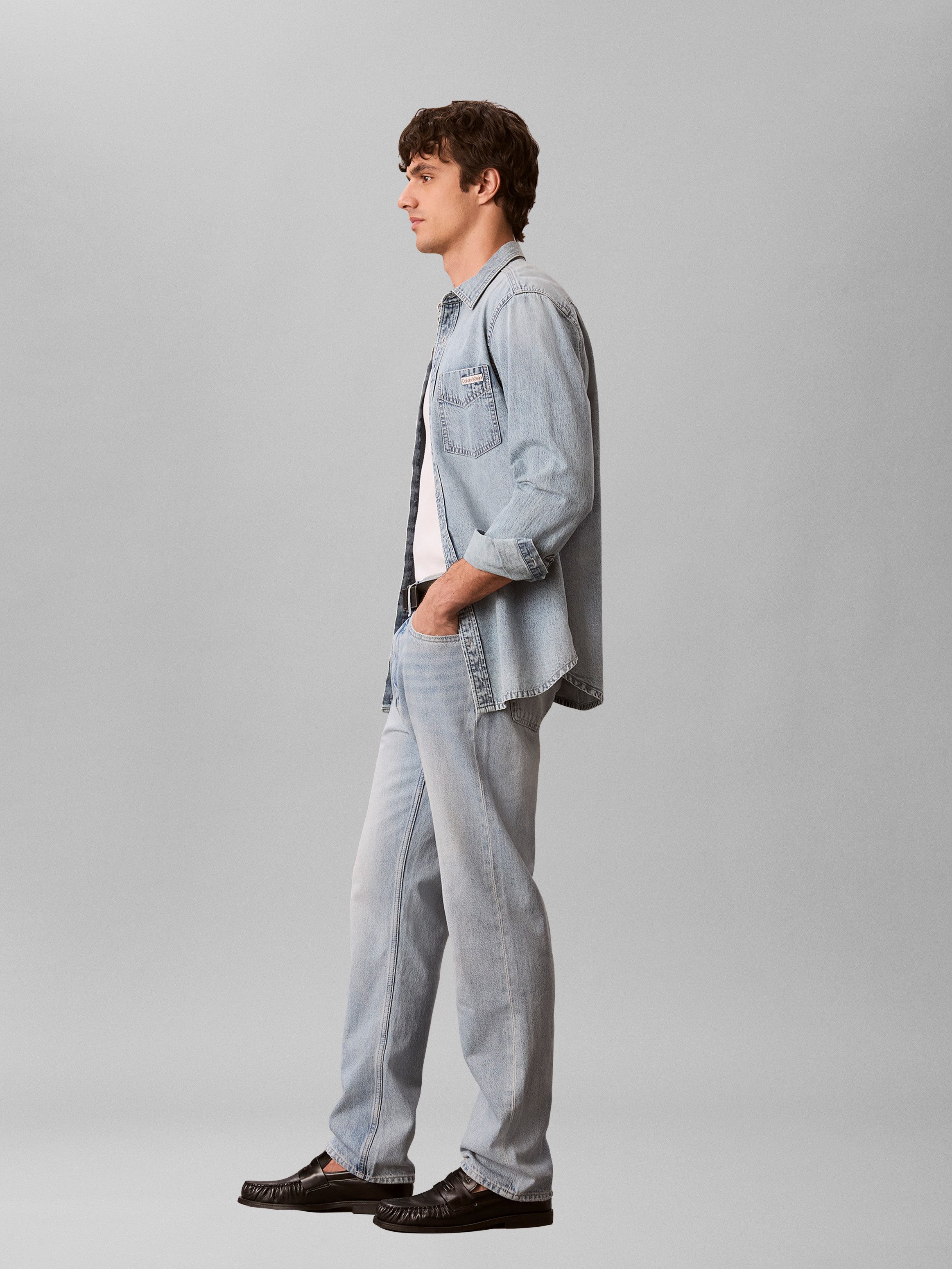 Calvin Klein Jeans Straight-Jeans Regular fit mit Taschen – Bild 5 von 5