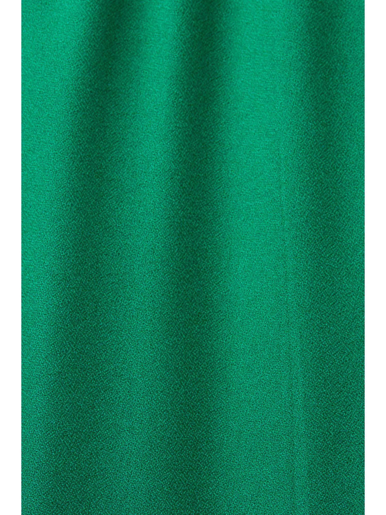 edc by Esprit Baumwollmix Minikleid Volantkleid, GREEN DARK