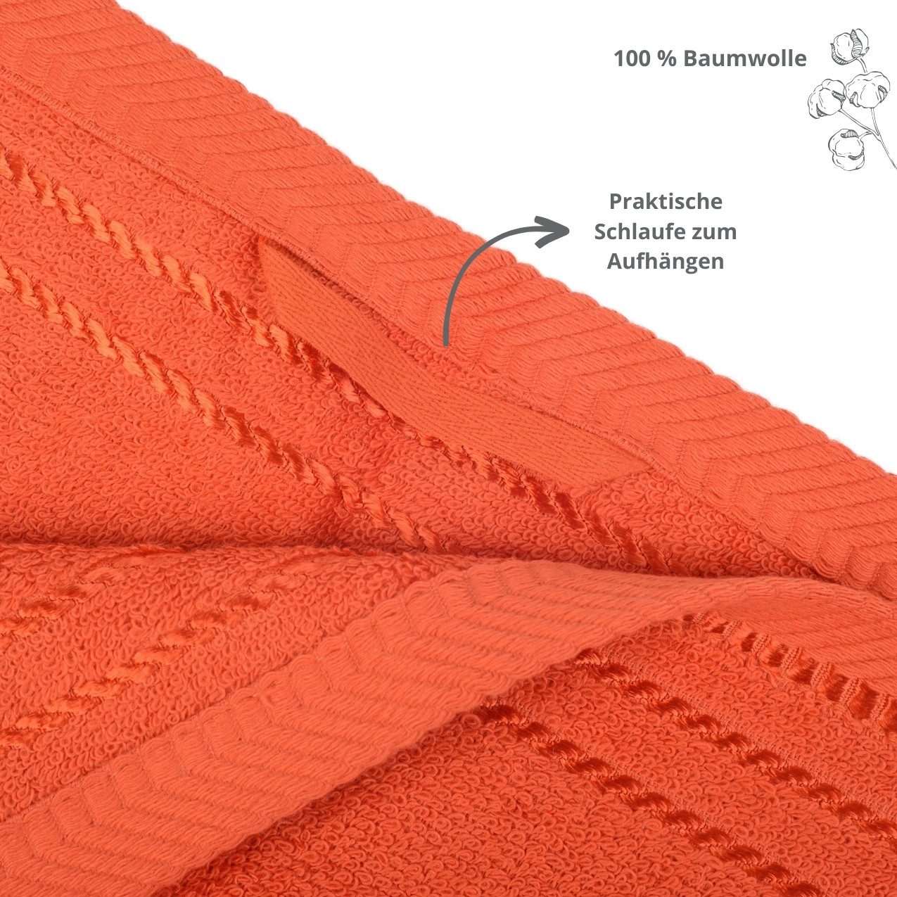liebling Gästehandtuch Potsdam, 100% Baumwolle, mit praktischer Schlaufe zum Aufhängen, hochwertig, formstabil