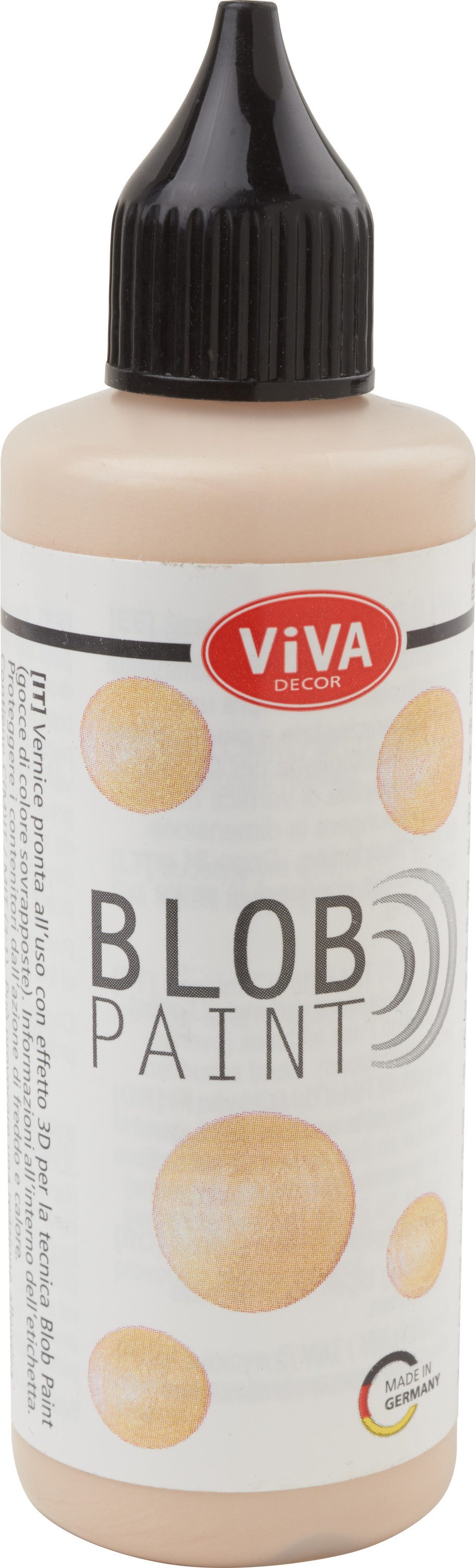 Viva Decor Blob Paint 90 Ml - Metallic Glitter Farbe Für Leinwand & Fliesen (Kupfer)
